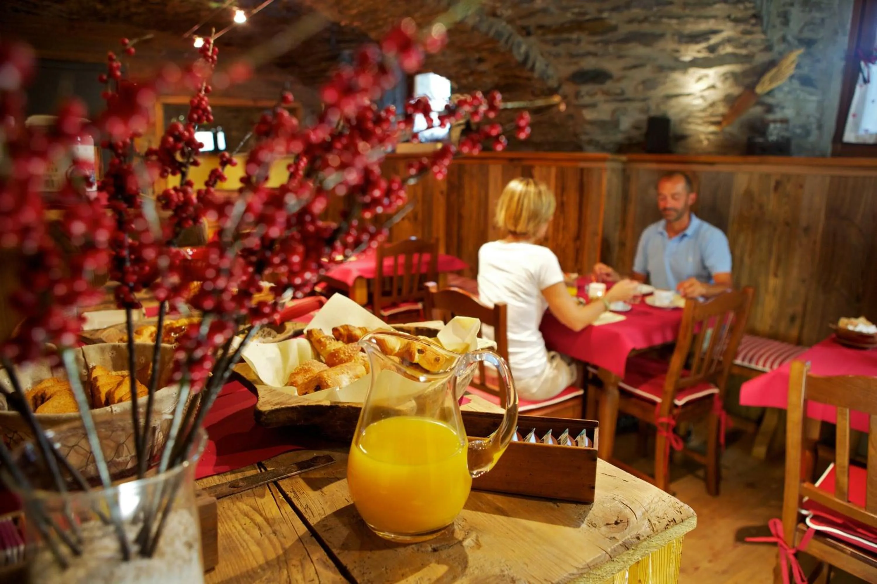 Lounge or bar in Le Petit Coeur Residence De Montagne