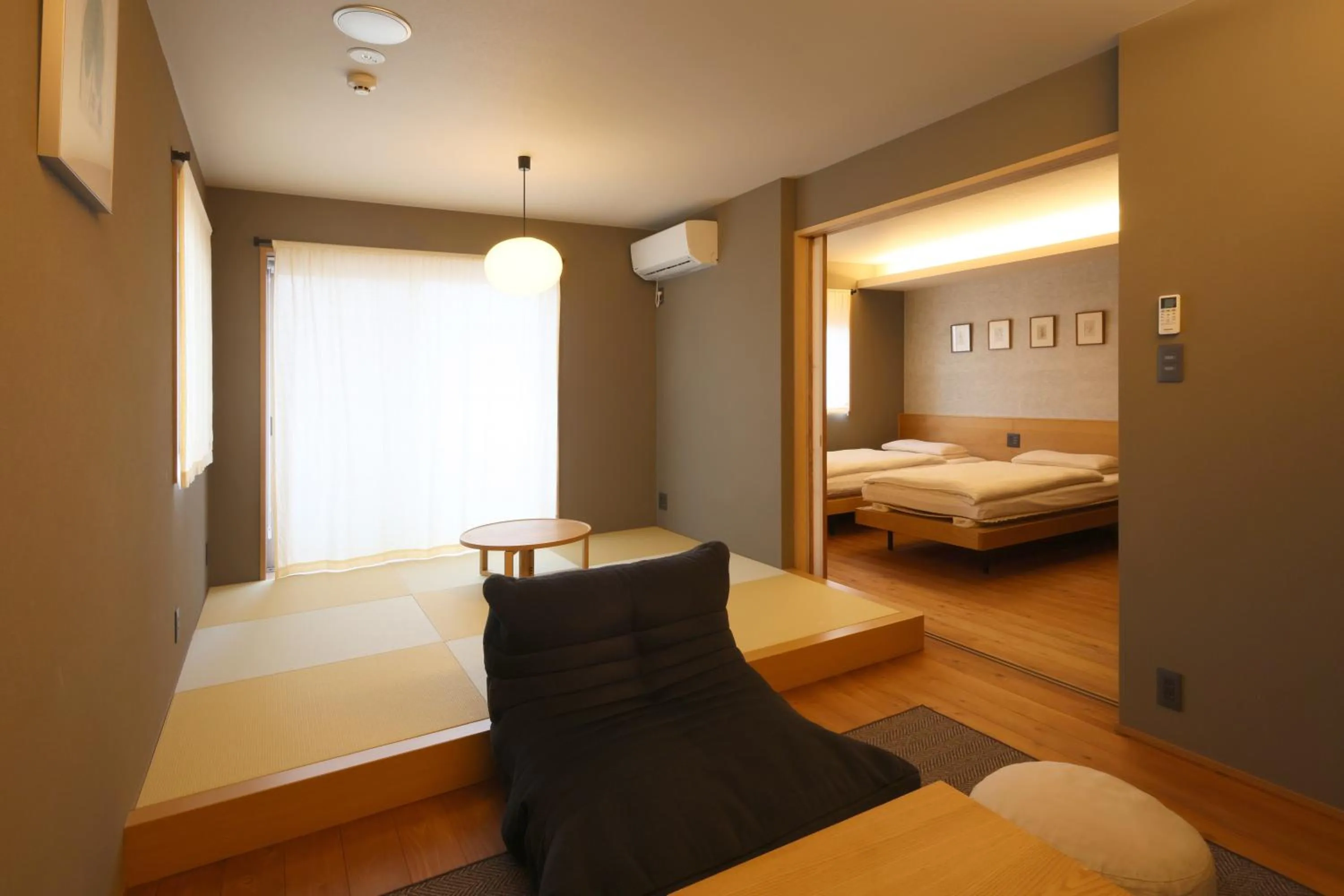 Bedroom, Bed in Neon Hotel - Luxury Sleep Retreat -