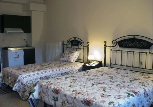 Bed in Hotel Dryades