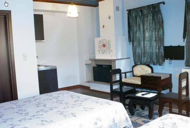 Bed in Hotel Dryades