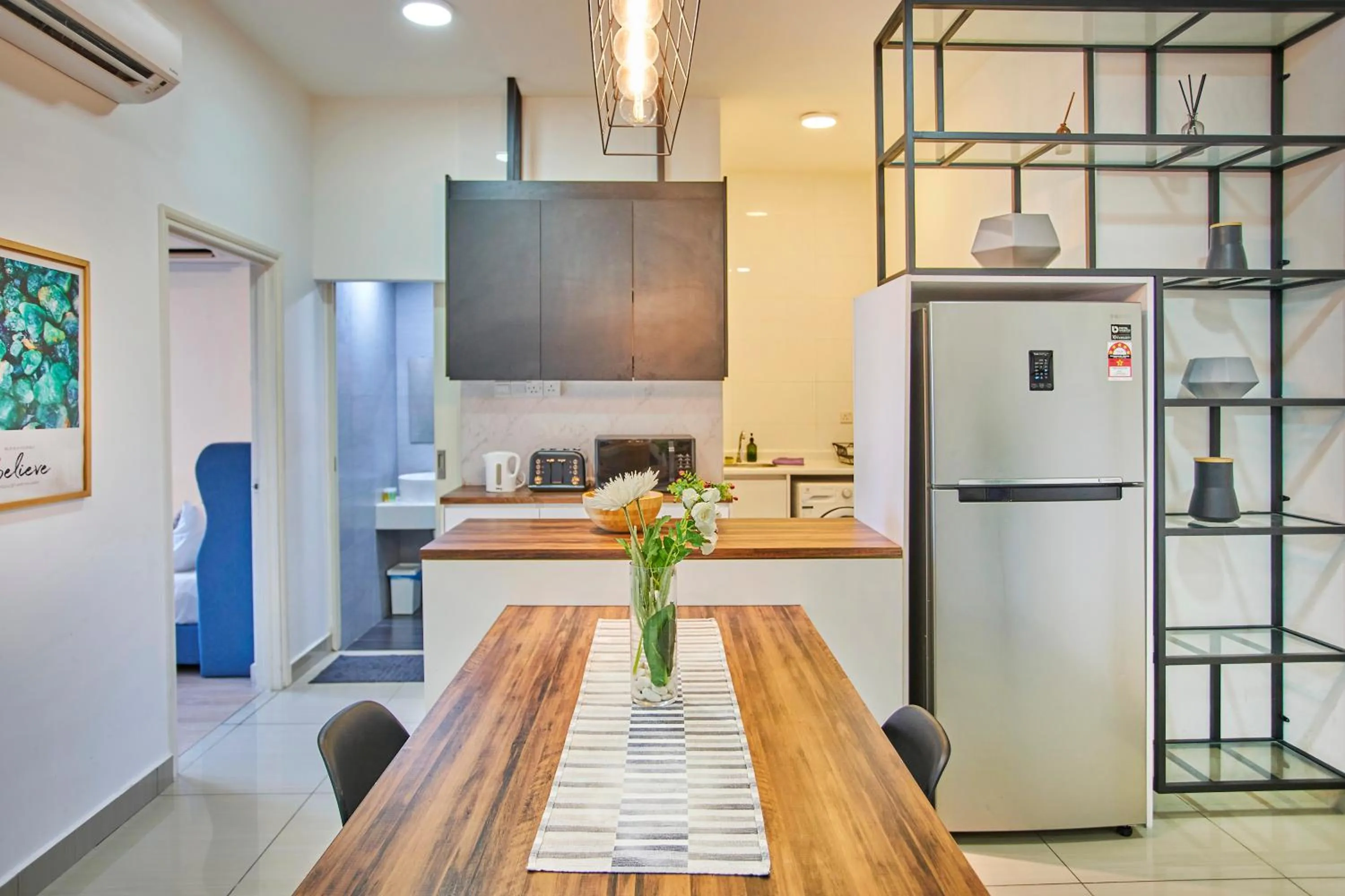 Kitchen or kitchenette in Arte Plus KLCC Designer Suites by Cobnb