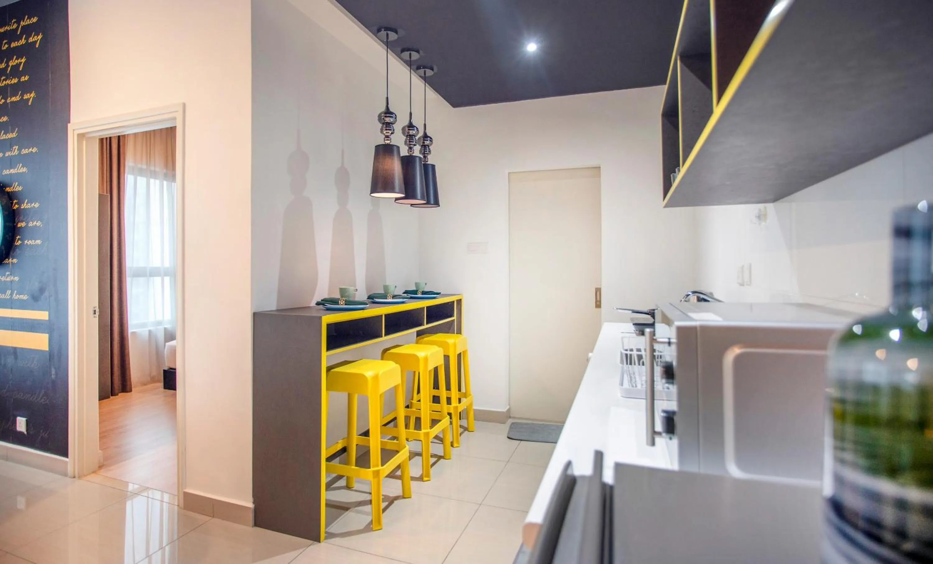 Kitchen or kitchenette in Arte Plus KLCC Designer Suites by Cobnb