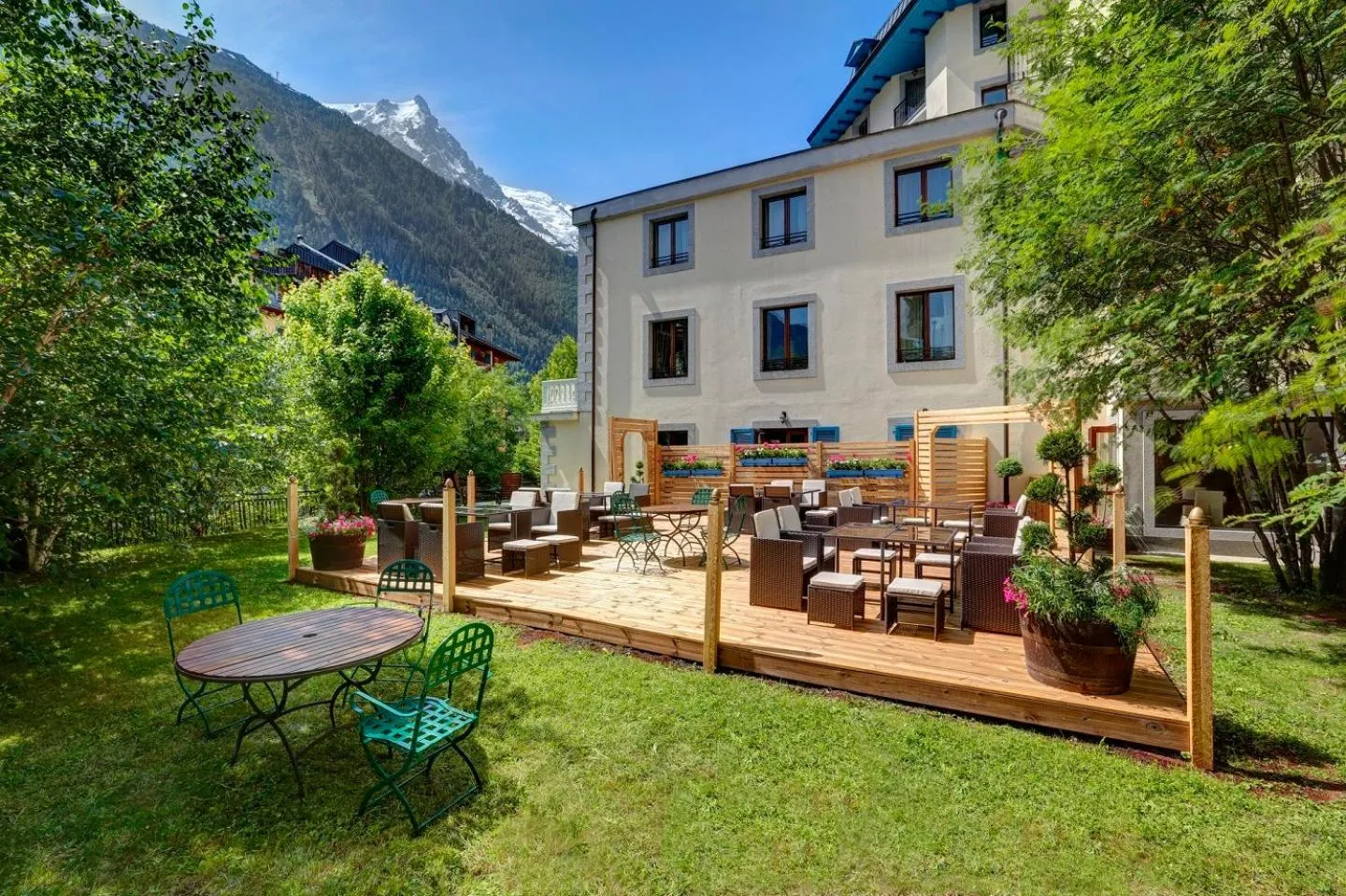 Garden in Grand Hôtel des Alpes