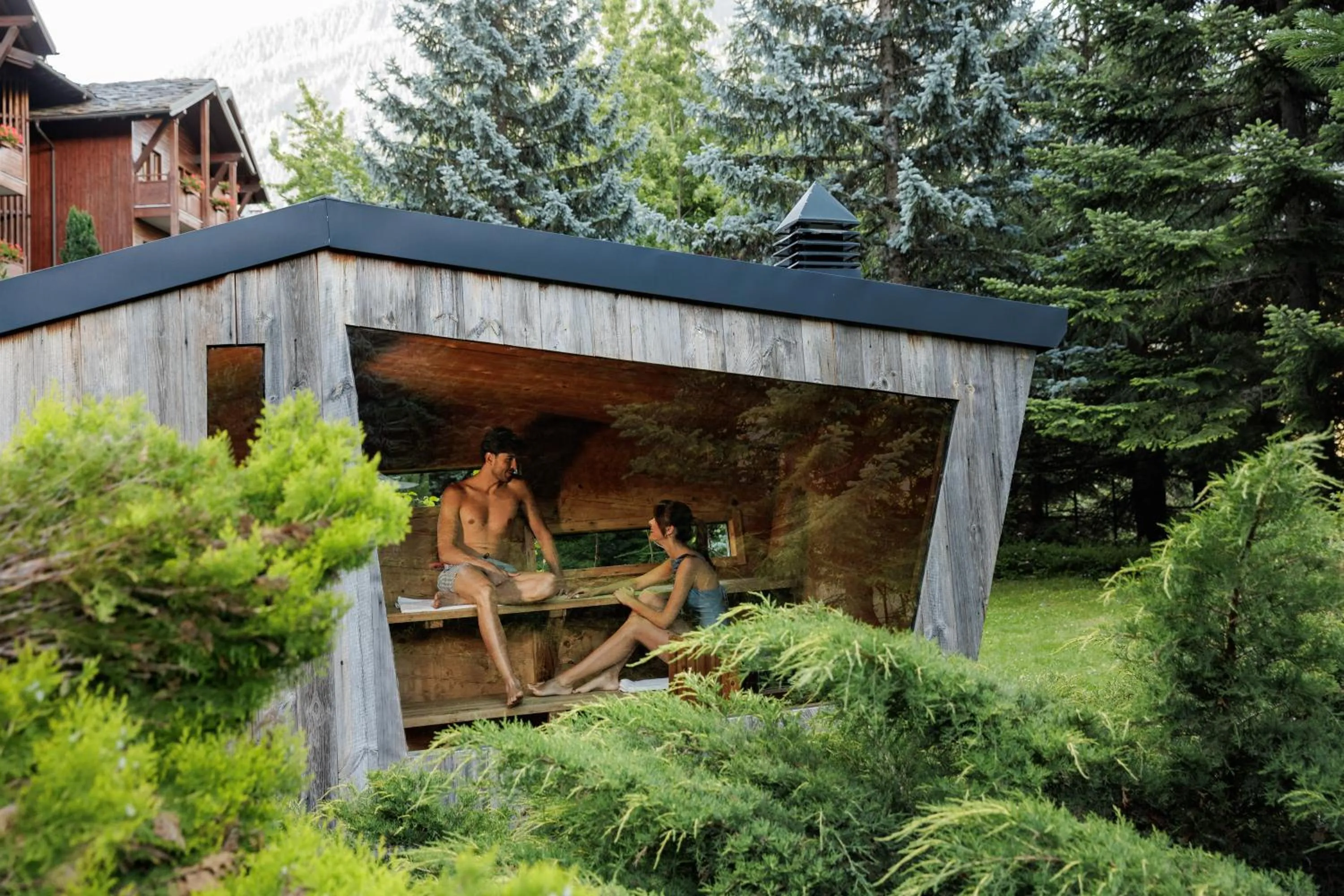 Sauna in QC Hotel Monte Bianco