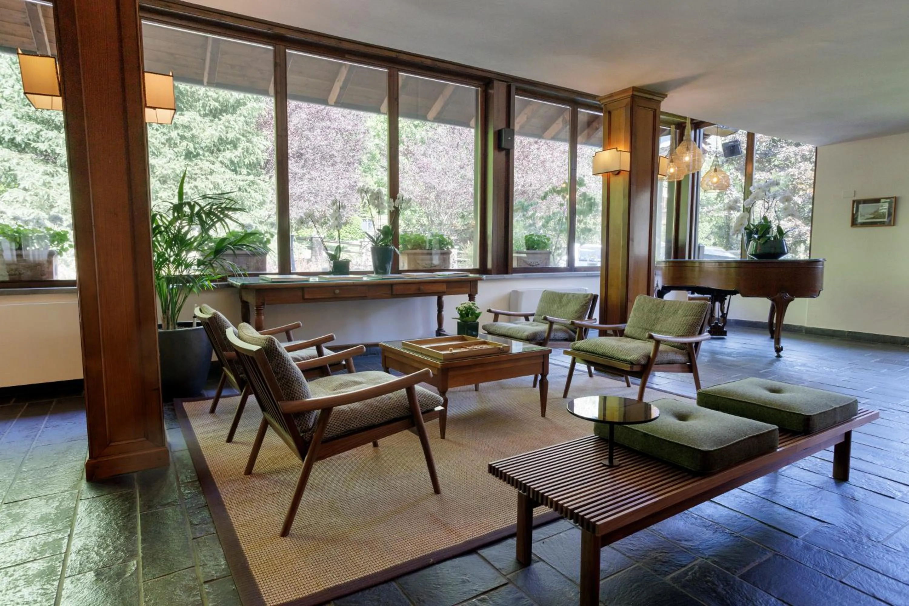 Lobby or reception in QC Hotel Monte Bianco