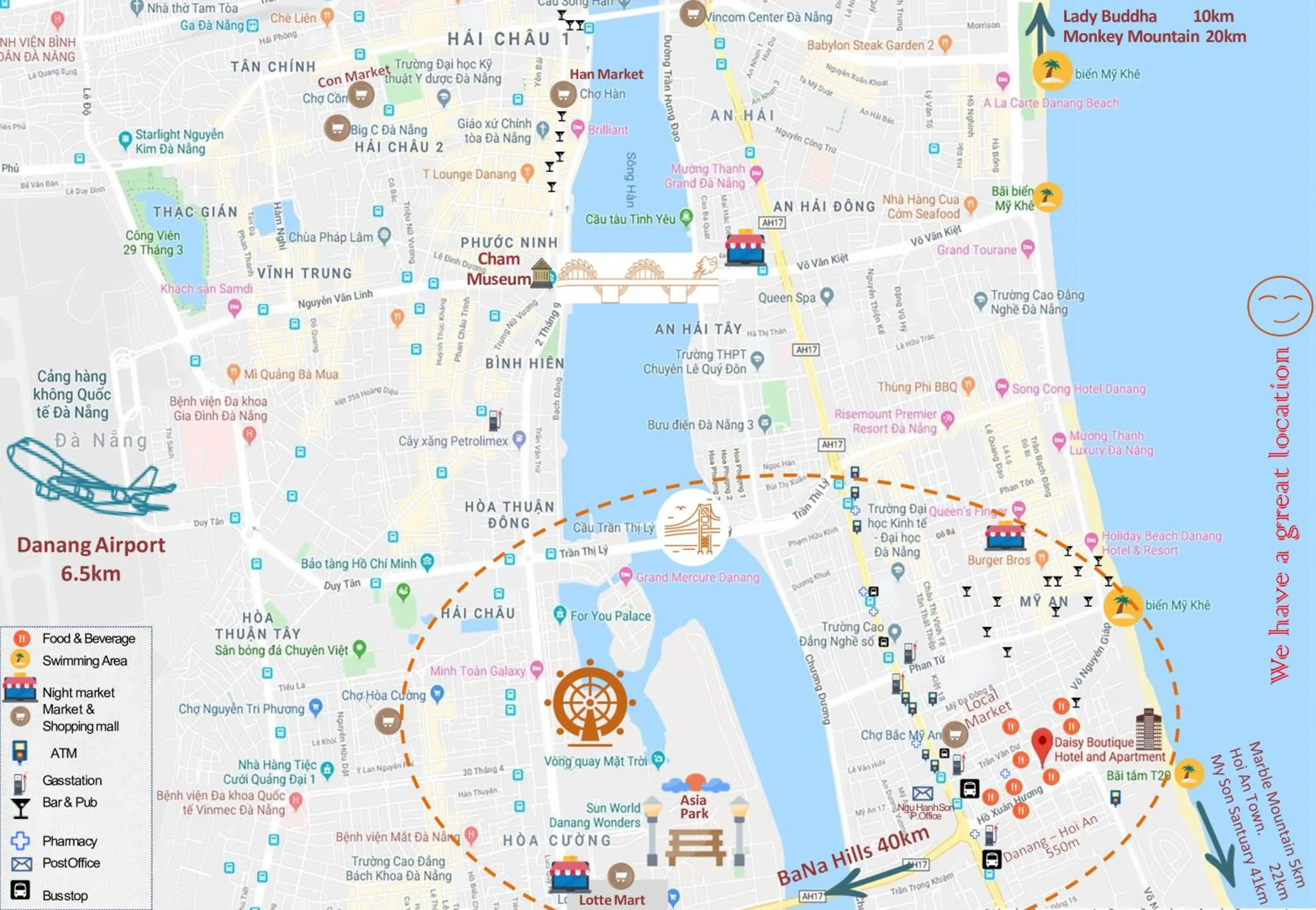 Bird's eye view in Daisy Boutique Hotel