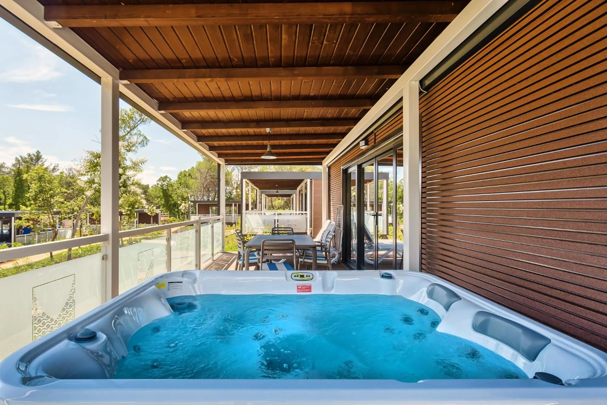 Hot Tub in Premium Camping Homes Santa Marina, Lanterna