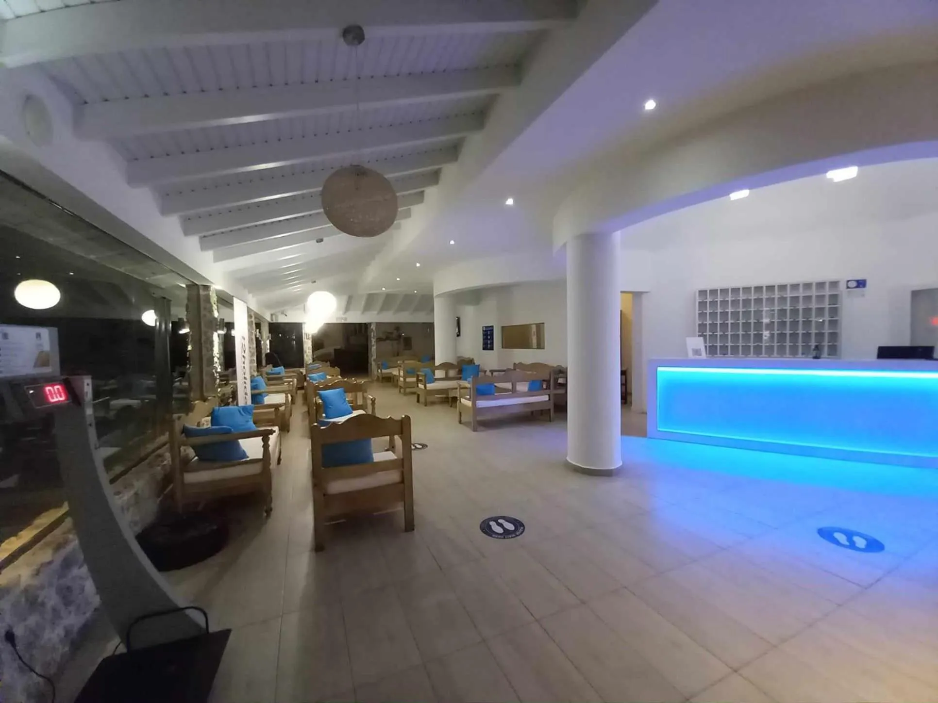 Lobby or reception, Fitness Center/Facilities in Aegean Blu Hotel & Apartments
