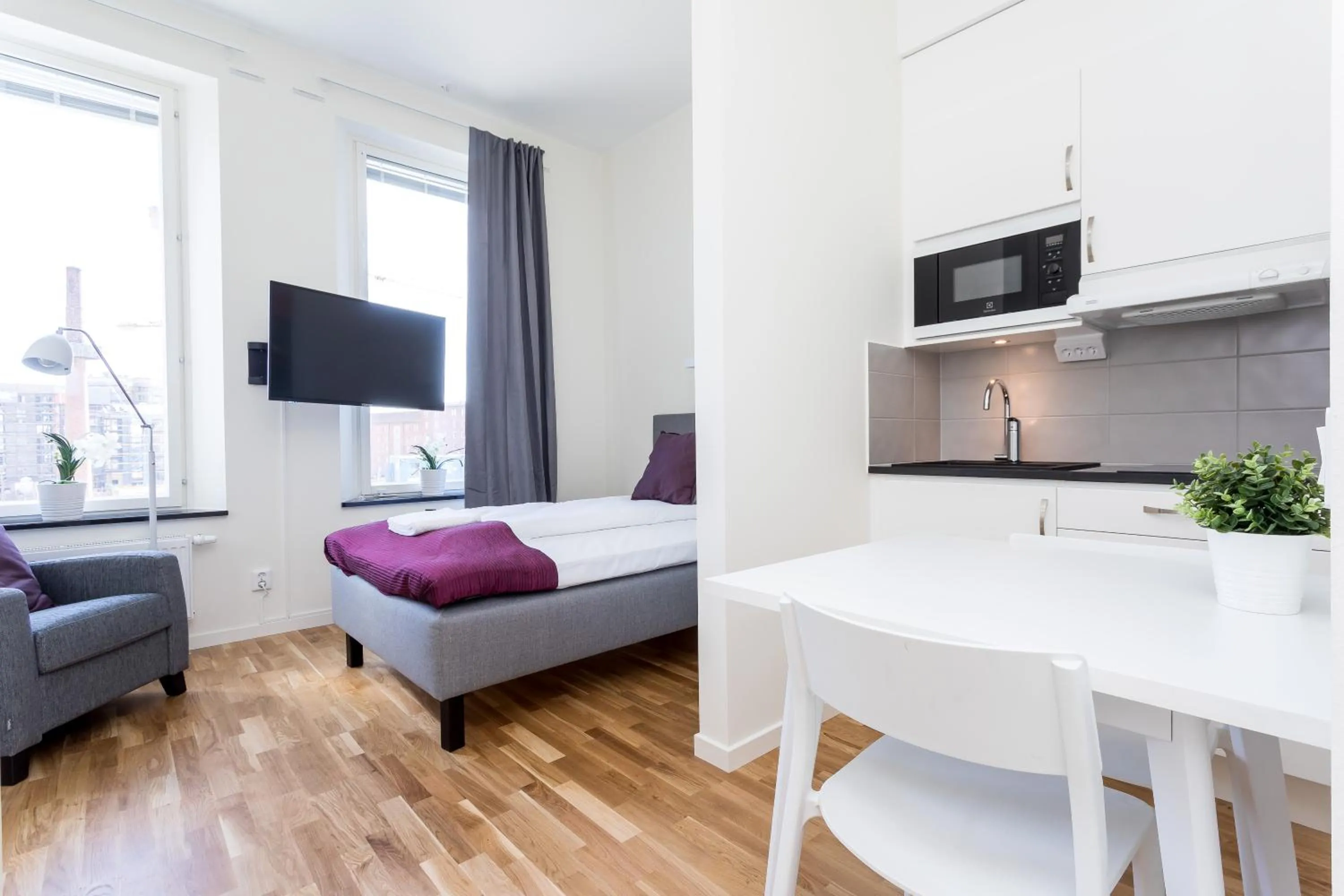 Bedroom in ApartDirect Linköping Vasastaden