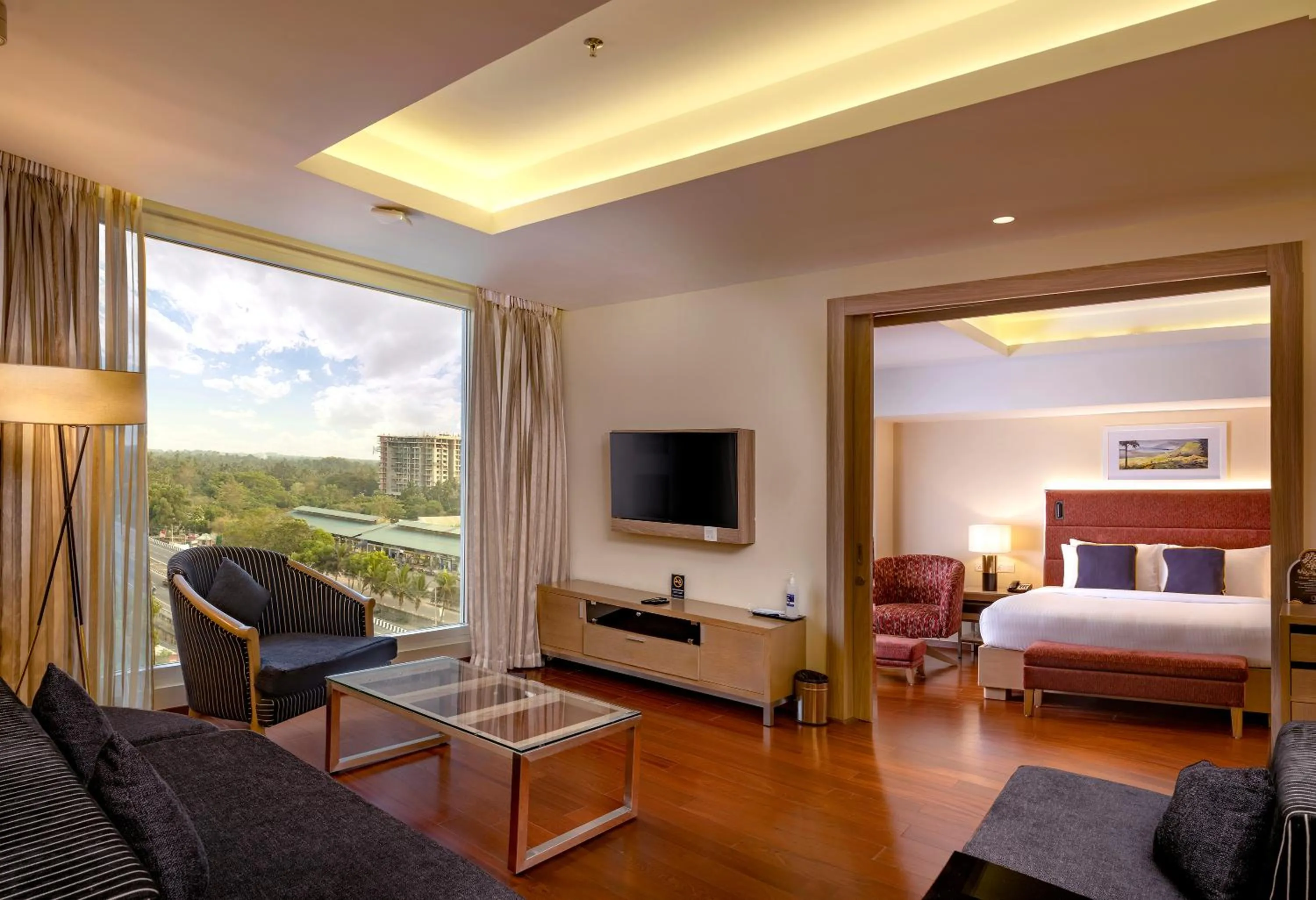 Living room, Bed in O by Tamara, Trivandrum