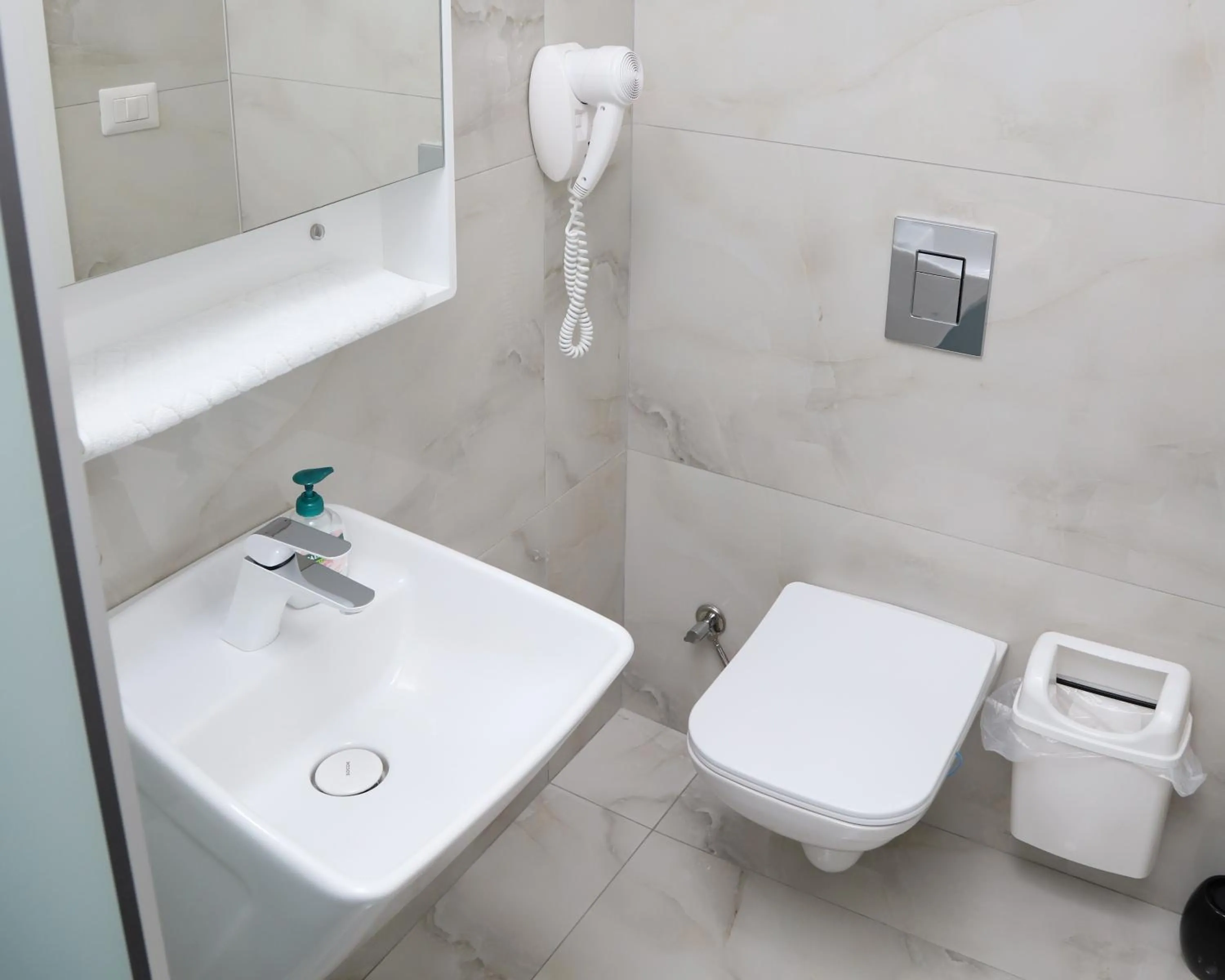 Shower in Sky Hotel