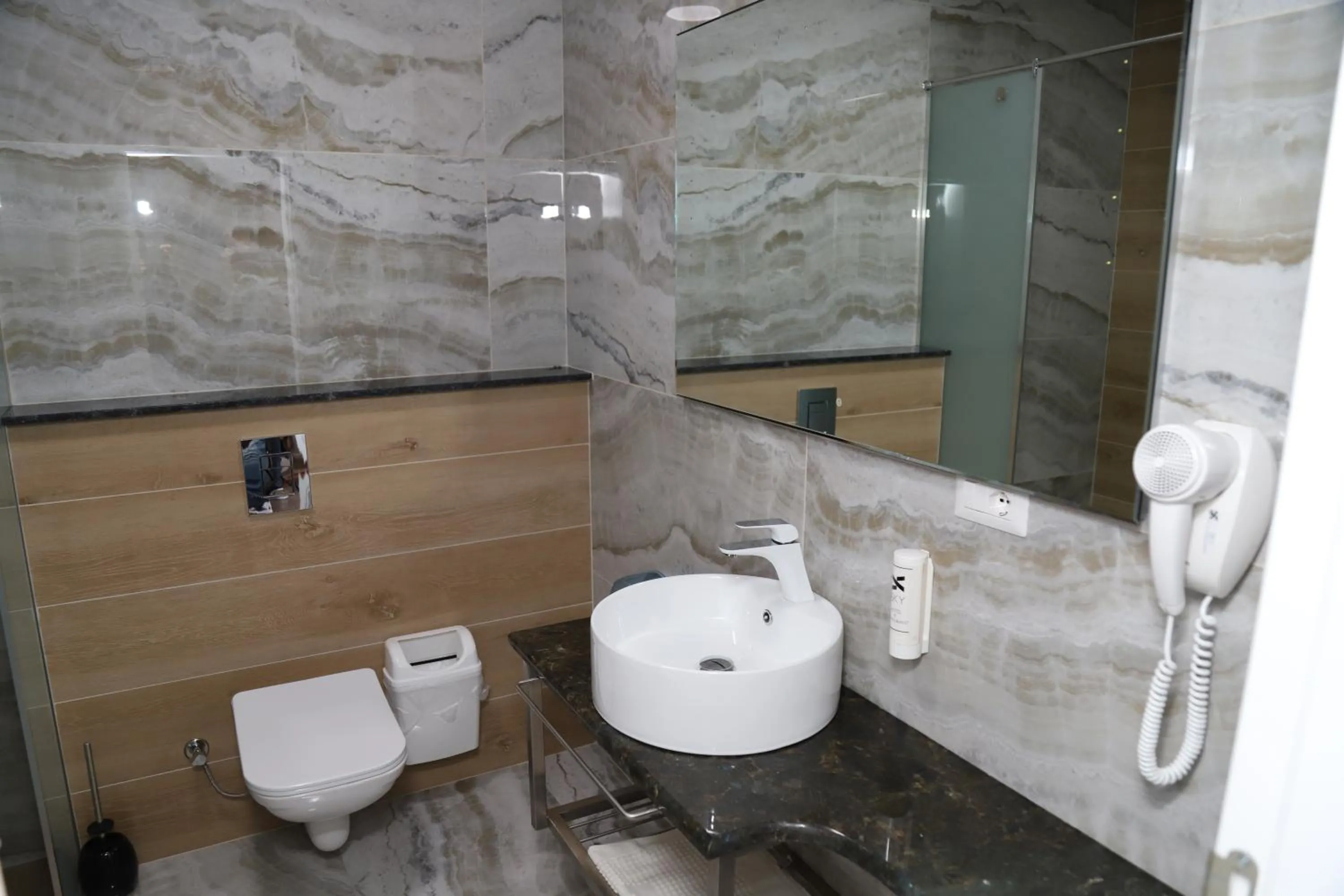 Toilet in Sky Hotel
