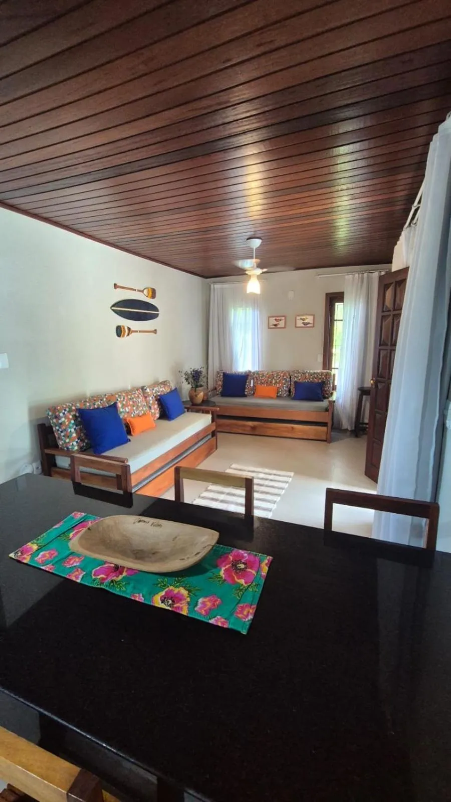 Living room, Bed in Residencial Maria Pitanga