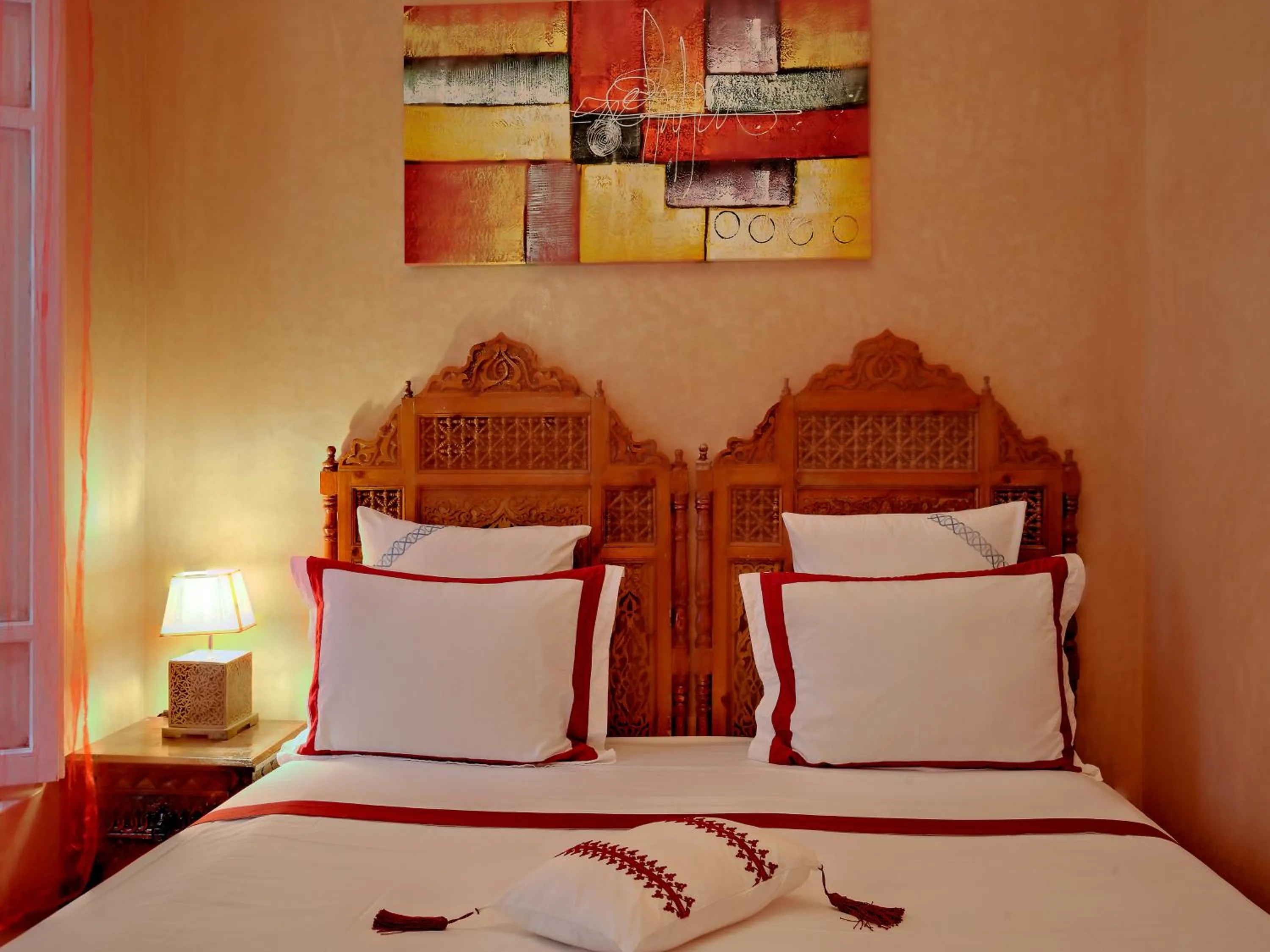 Bed in Riad Princesse Du Désert & Spa