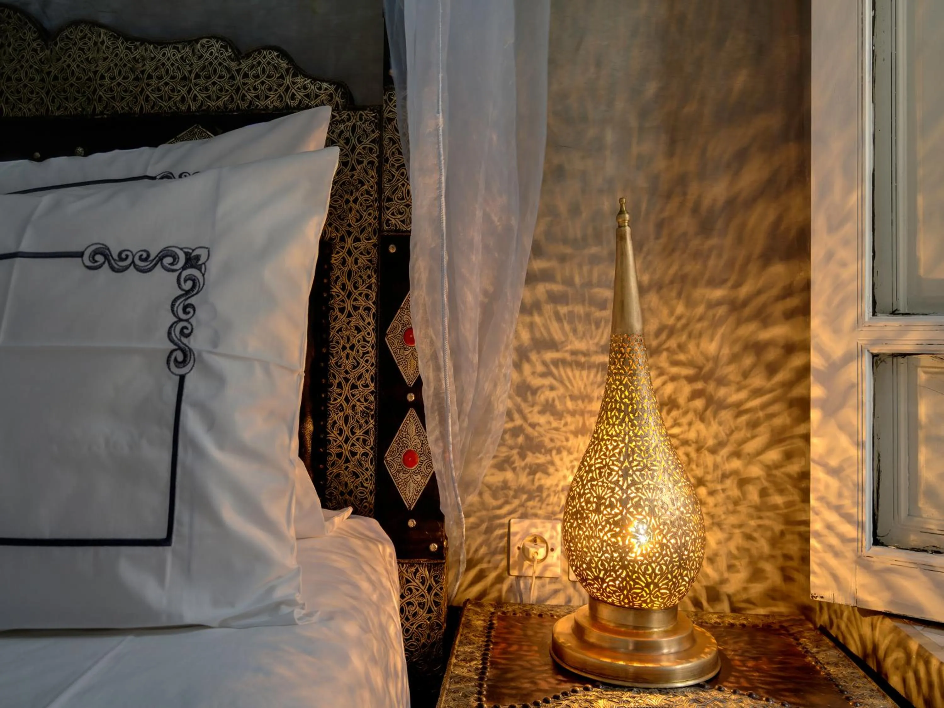 Bed in Riad Princesse Du Désert & Spa