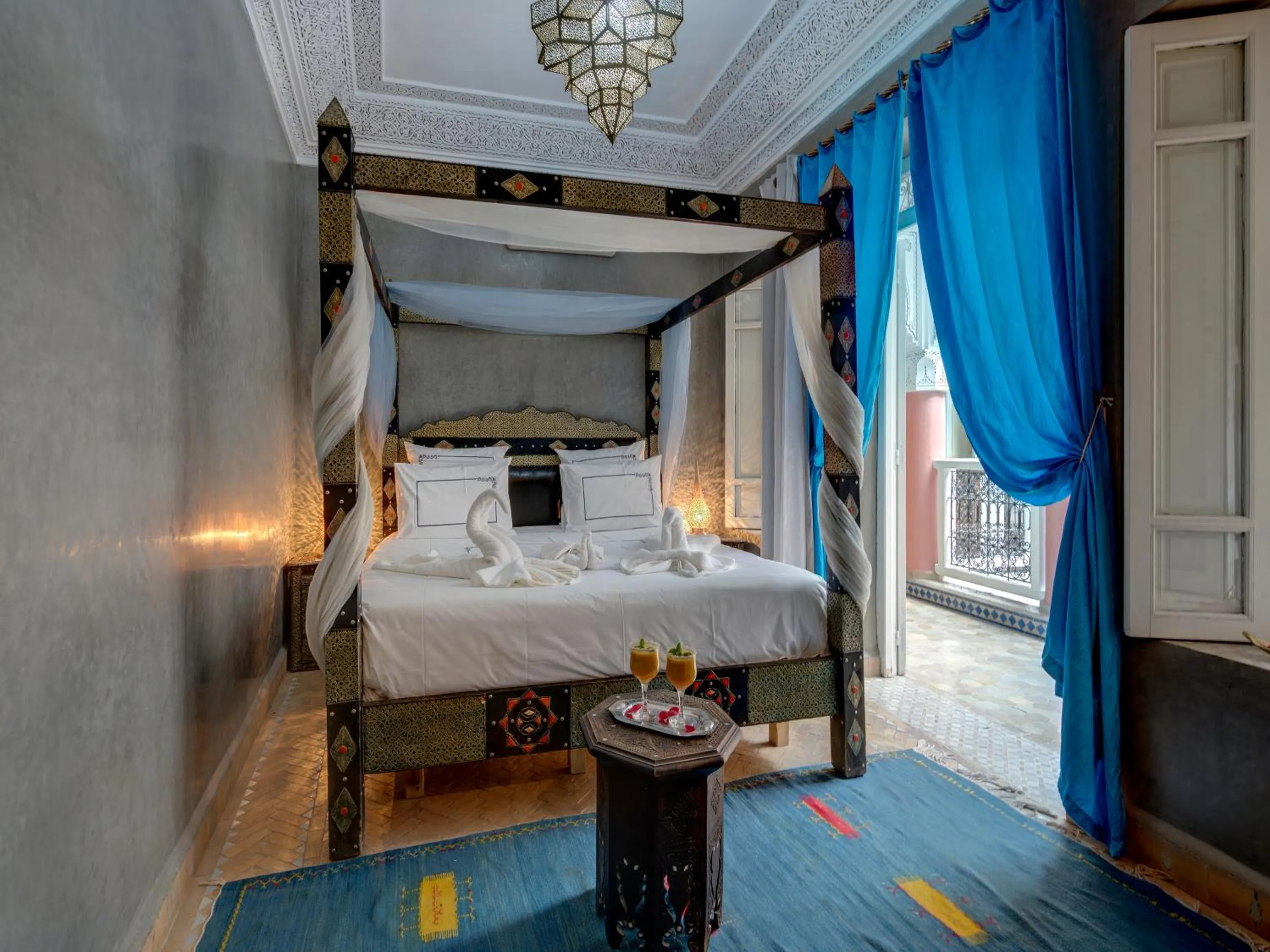 Bed in Riad Princesse Du Désert & Spa