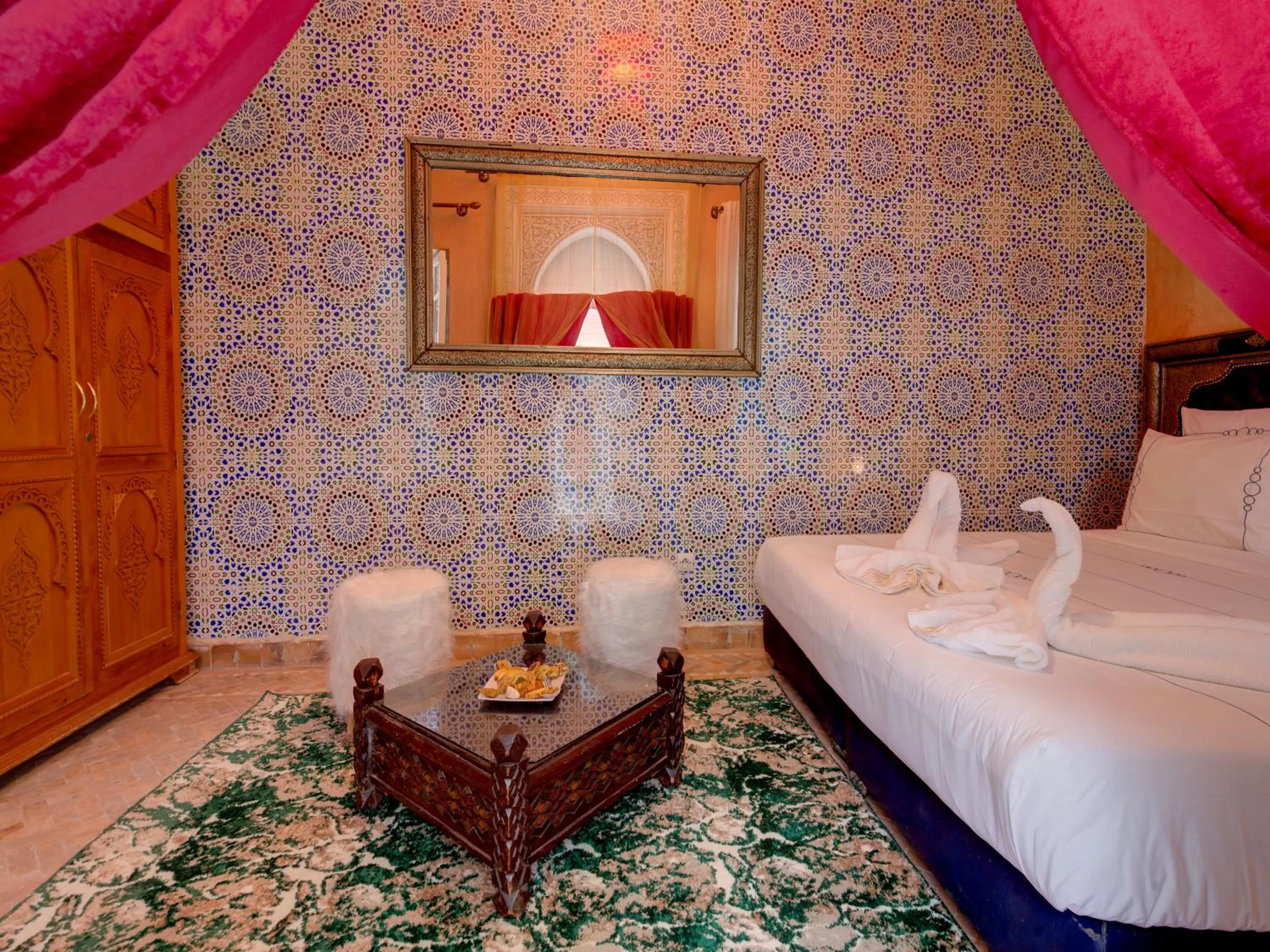 Bed in Riad Princesse Du Désert & Spa