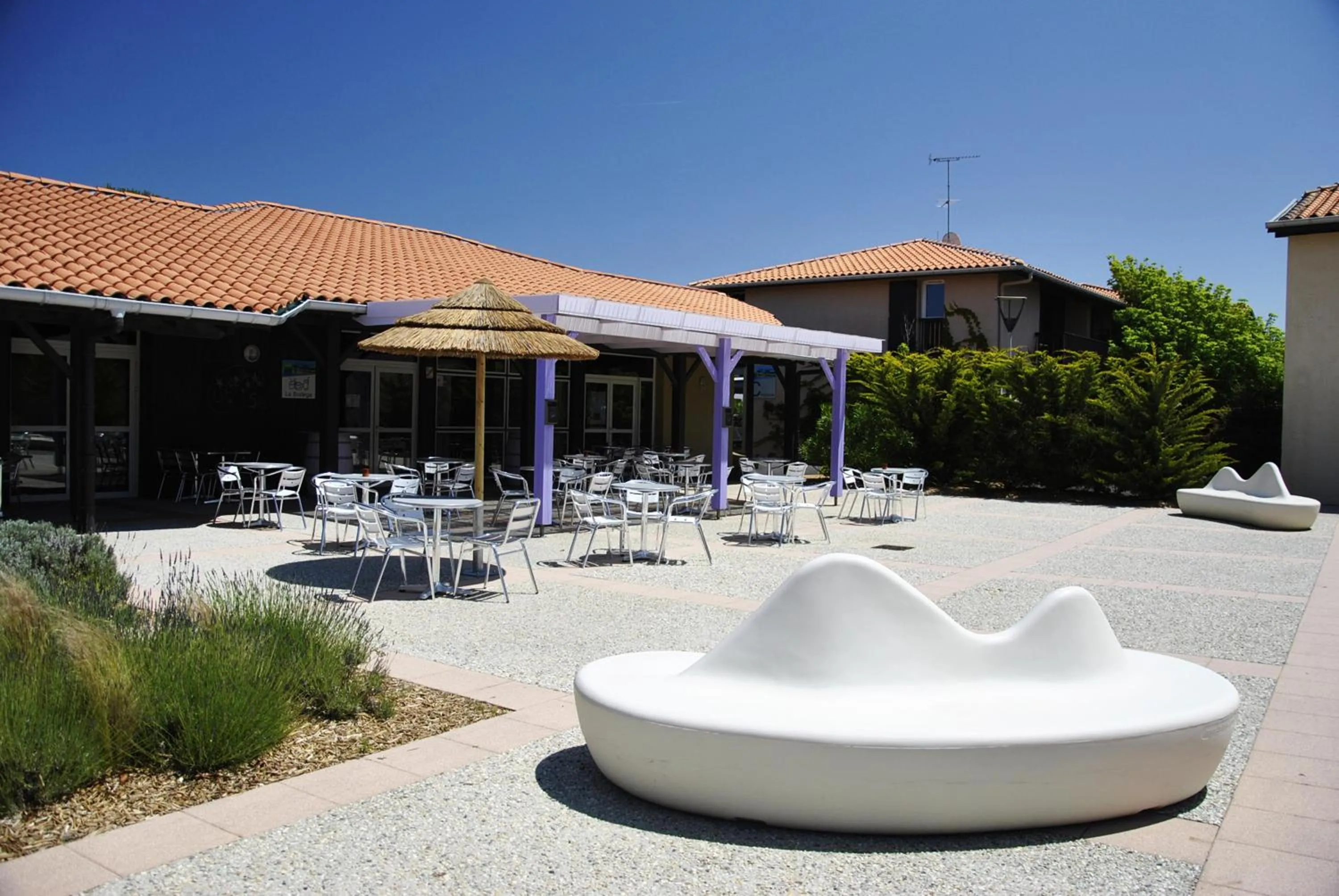 Patio in Village Vacances Le Junka