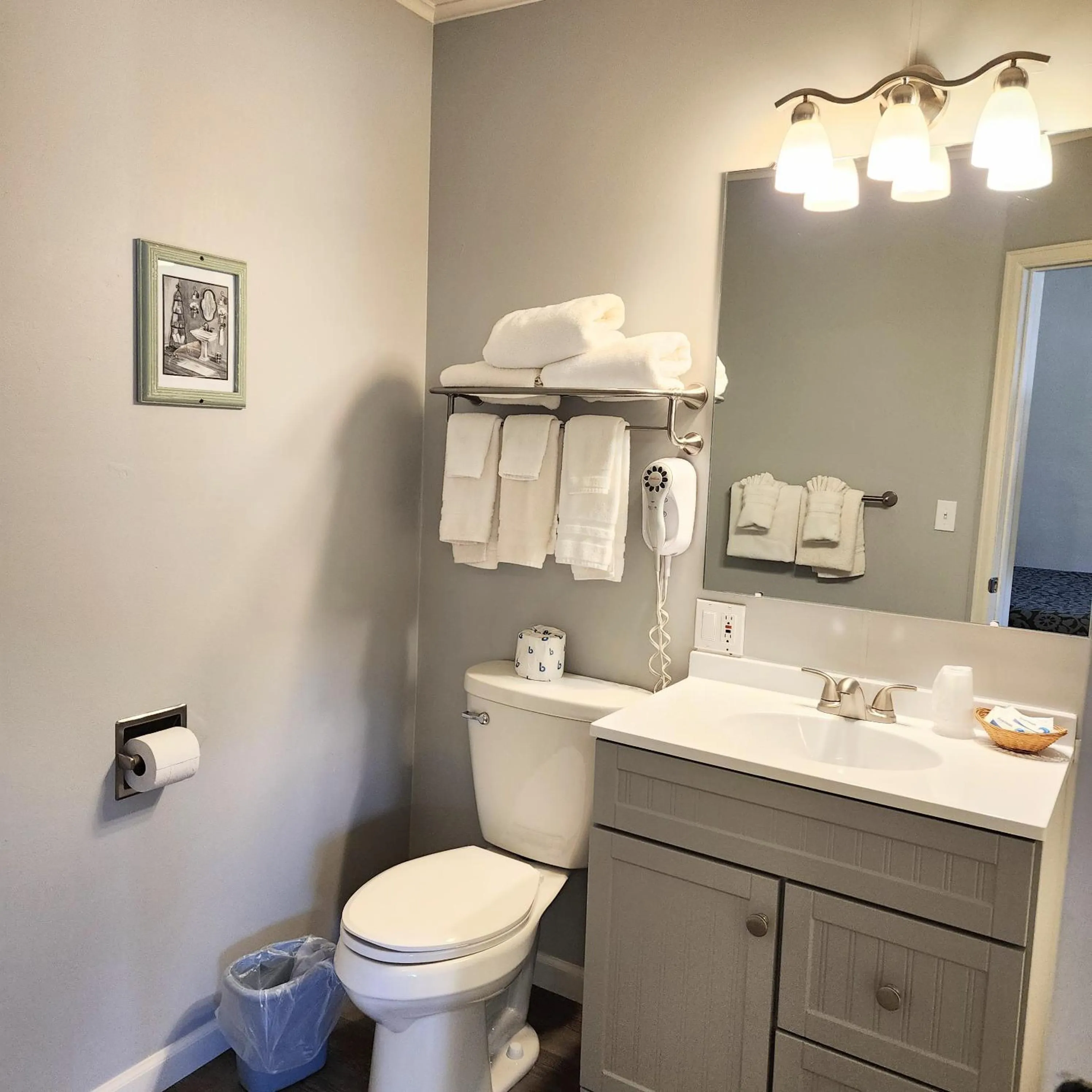 Bathroom in Canyon Motel near Rocky Mountain National Park