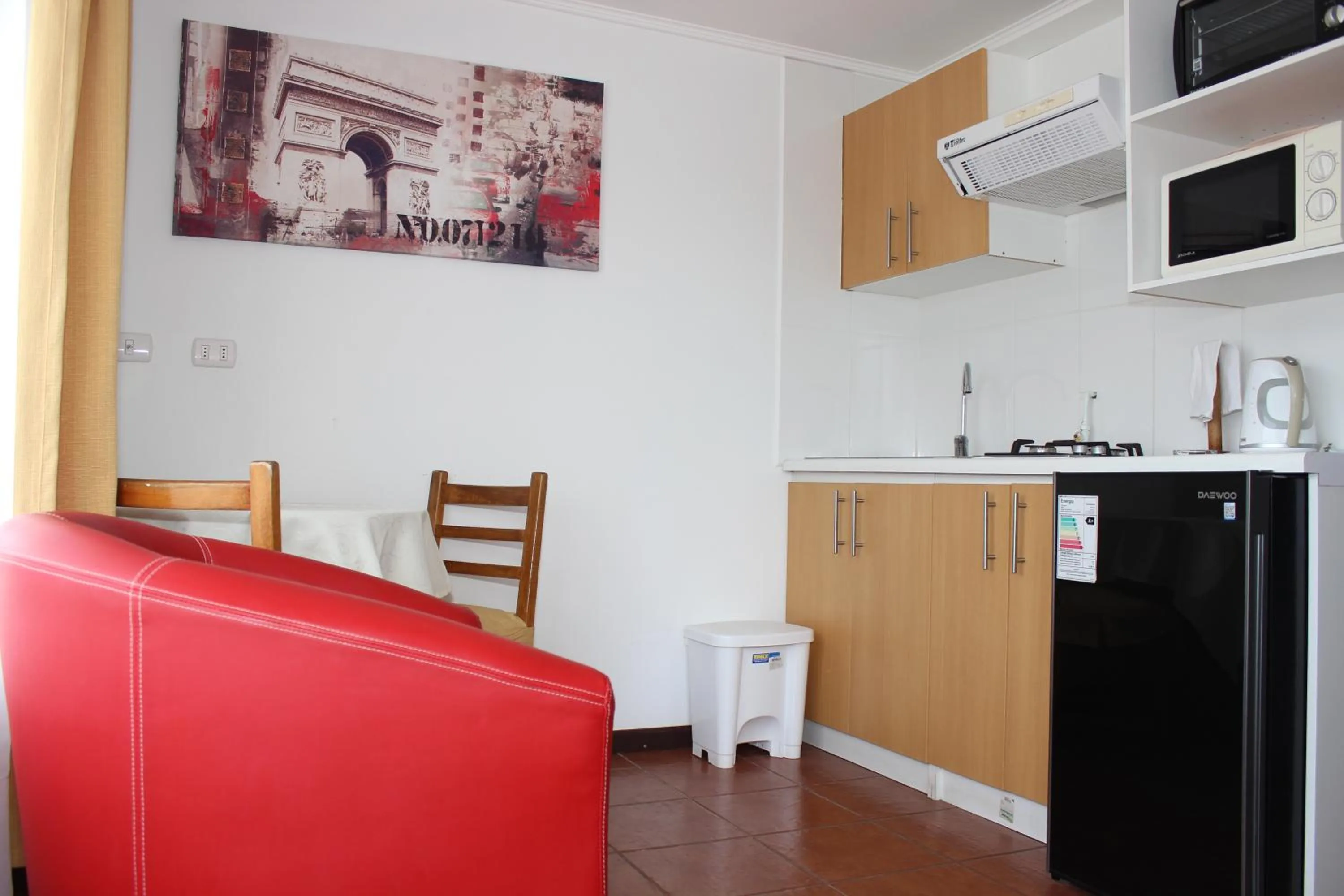 Kitchen or kitchenette in Apart Hotel Y Cabanas Vegasur