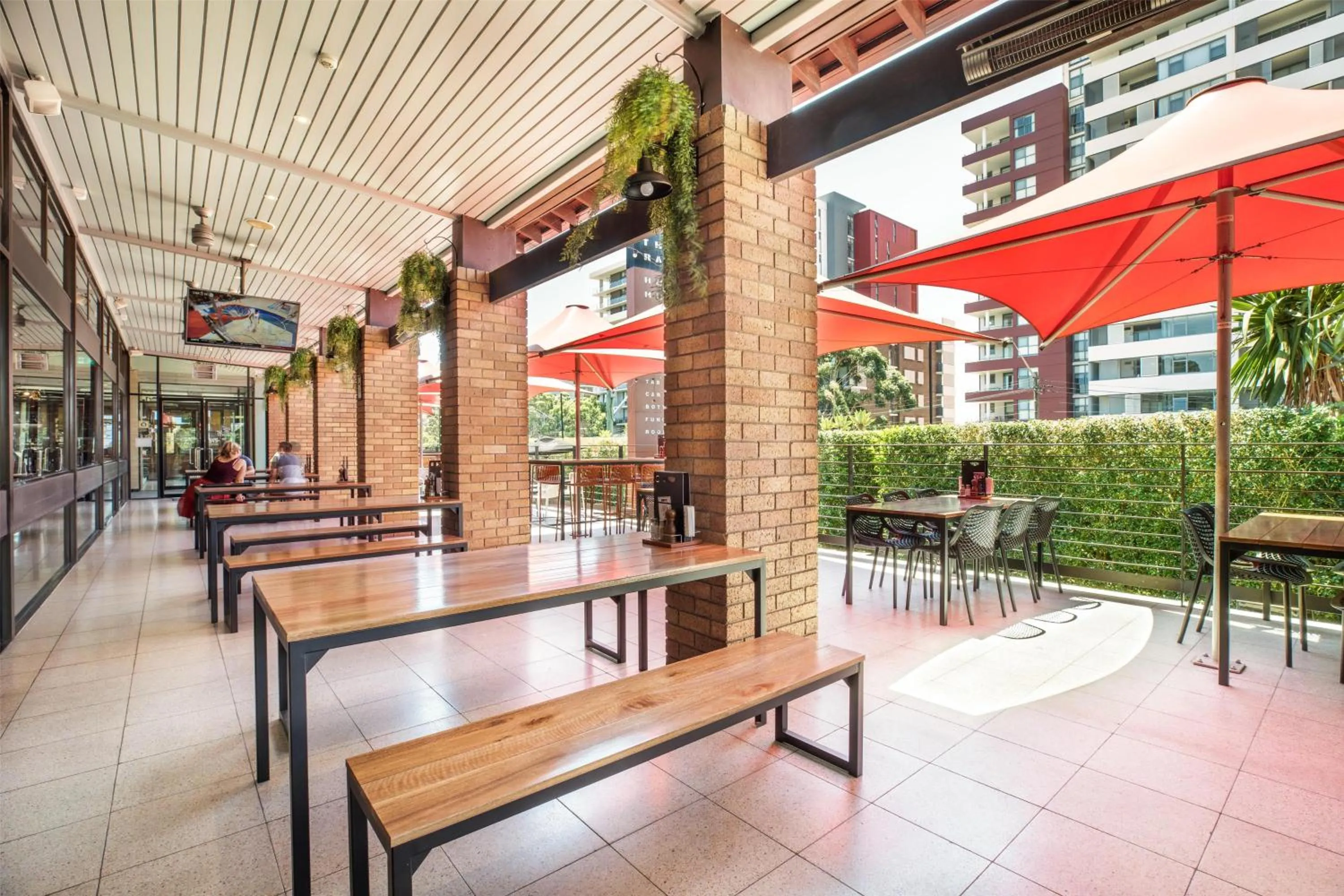 Seating area in Nightcap at the Ranch Hotel