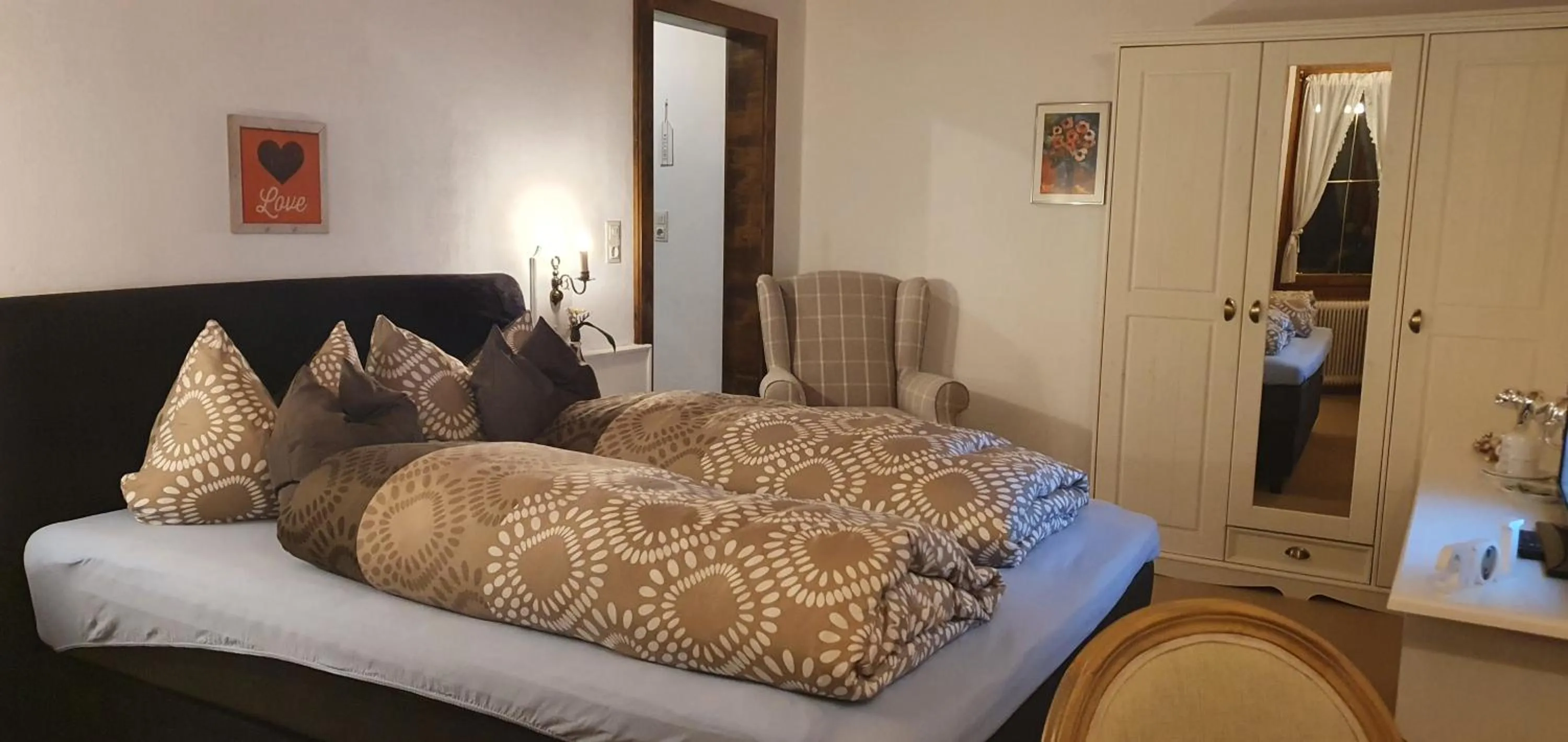 Bed in Hotel Gasthof Gaistal