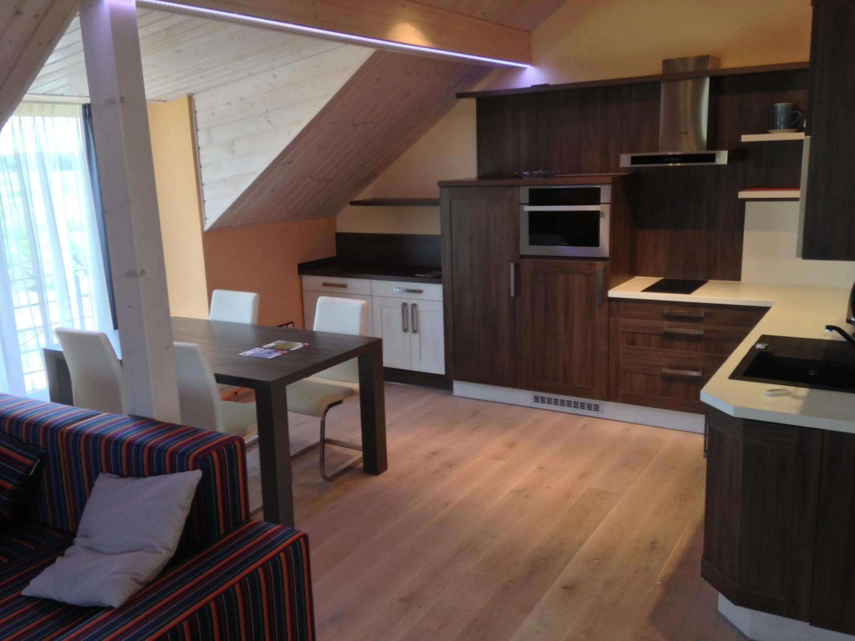 Kitchen or kitchenette in Lake View Apartments near Golf Resort Kunětická Hora, Dříteč