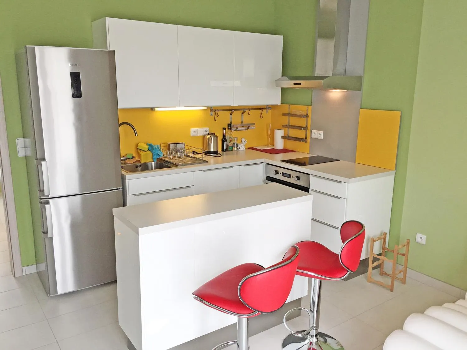 Kitchen or kitchenette in Lake View Apartments near Golf Resort Kunětická Hora, Dříteč