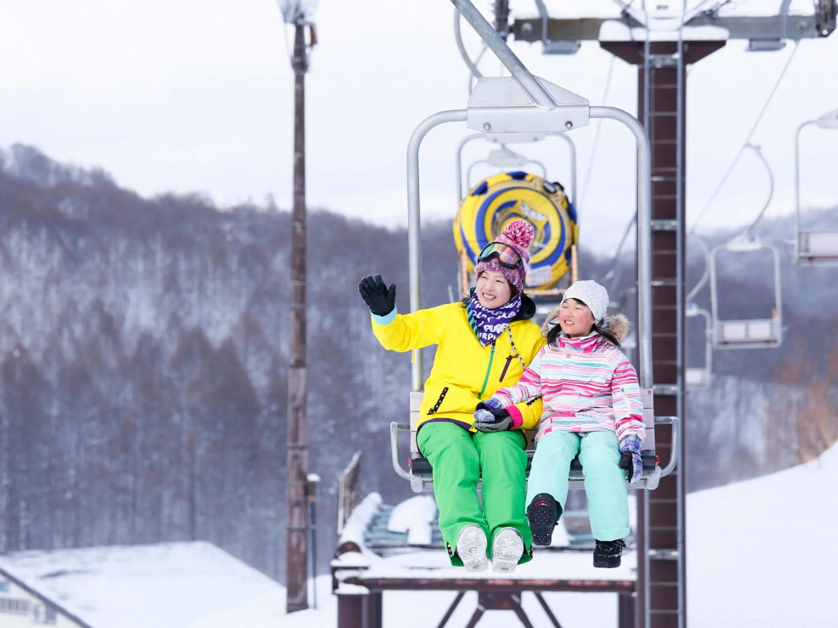 Skiing in Urabandai Lake Resort Geihinkan Nekoma Rikyu
