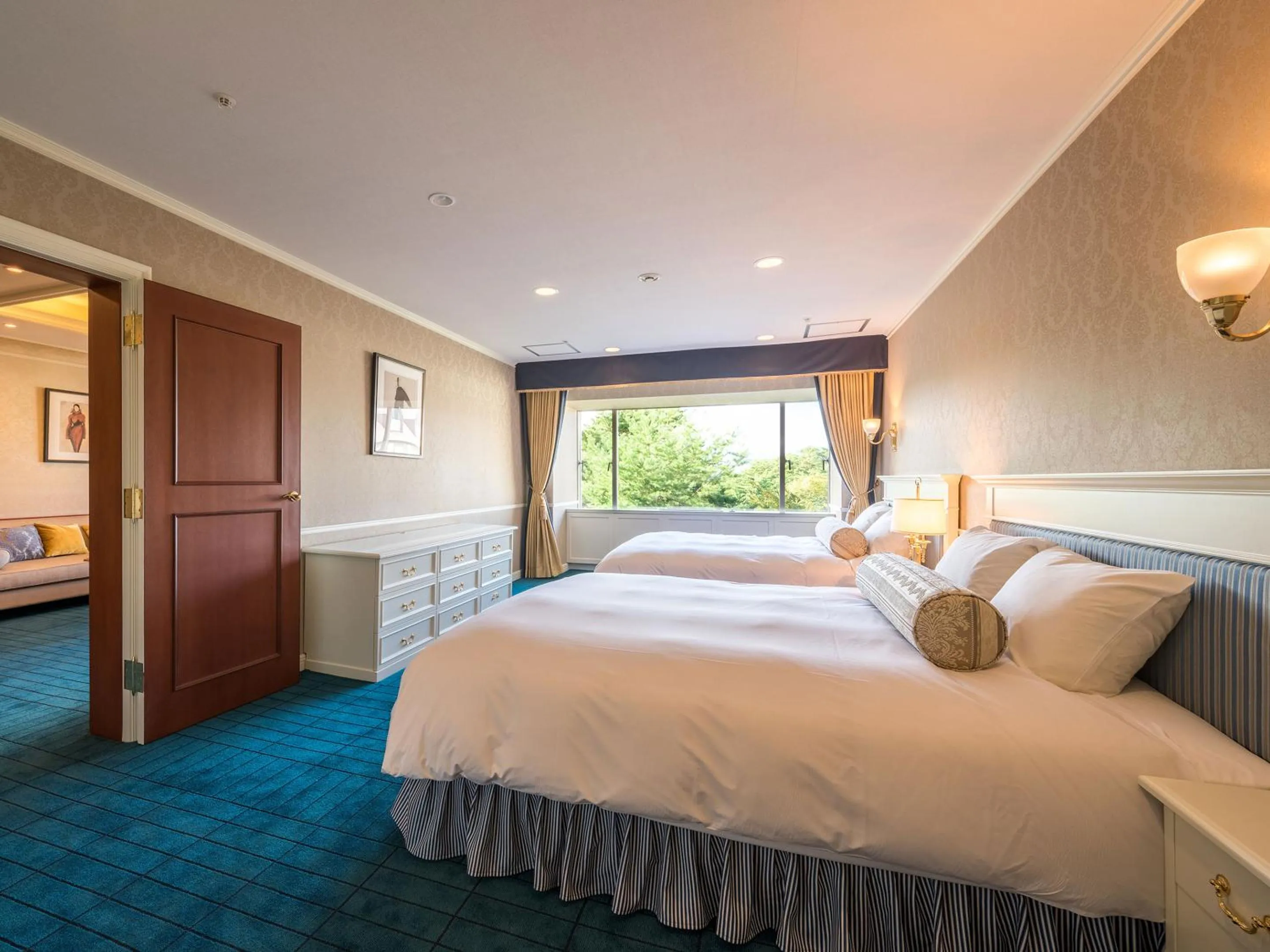 Bed in Urabandai Lake Resort Geihinkan Nekoma Rikyu