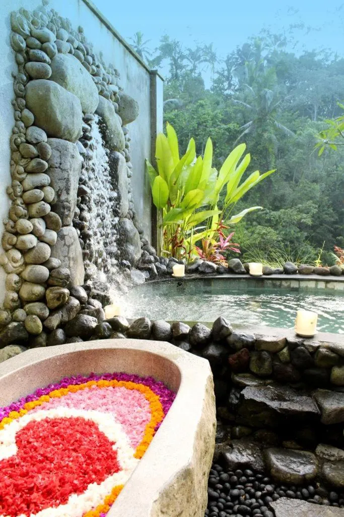 Pool view in Kenran Resort Ubud By Soscomma