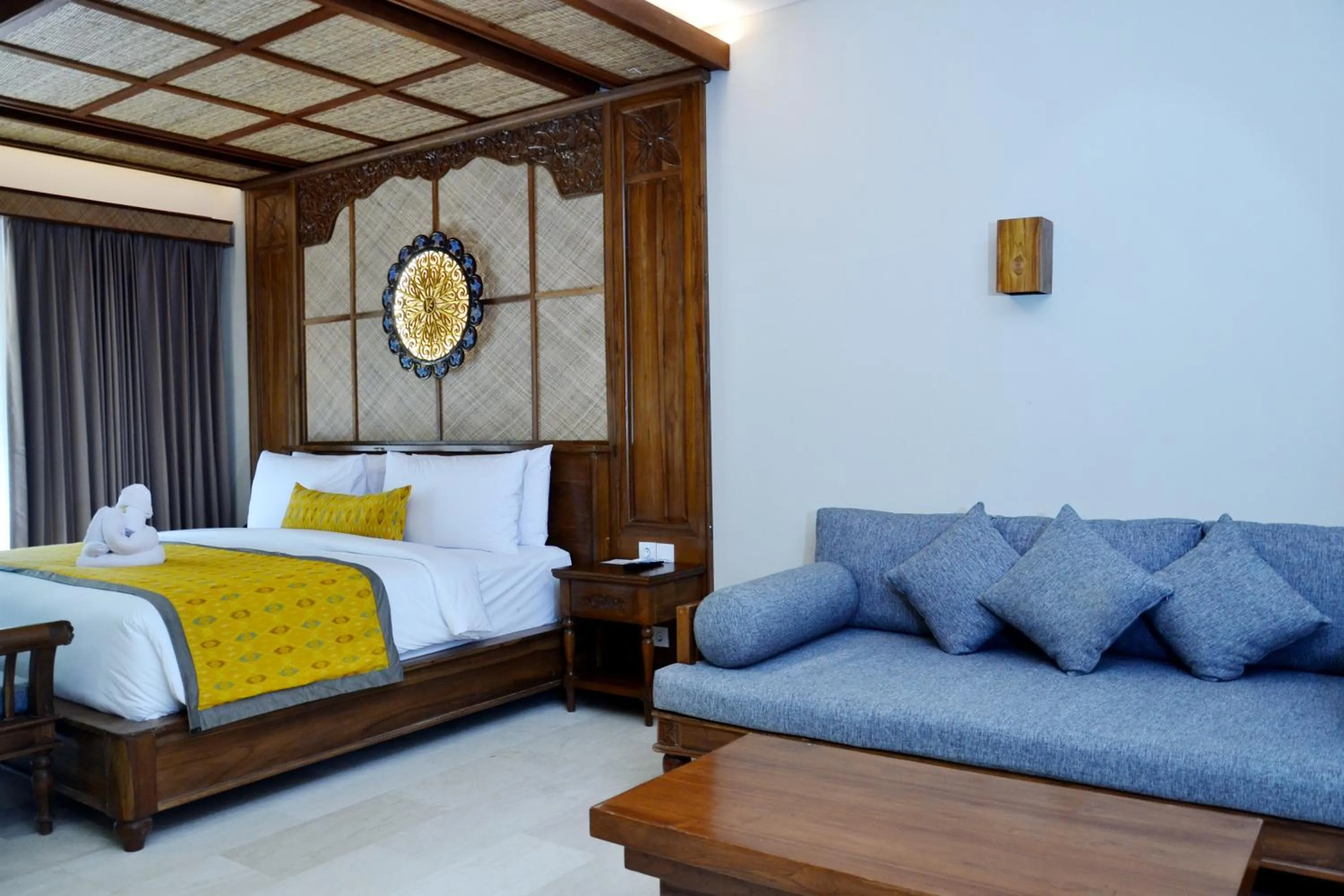 Living room, Bed in Kenran Resort Ubud By Soscomma