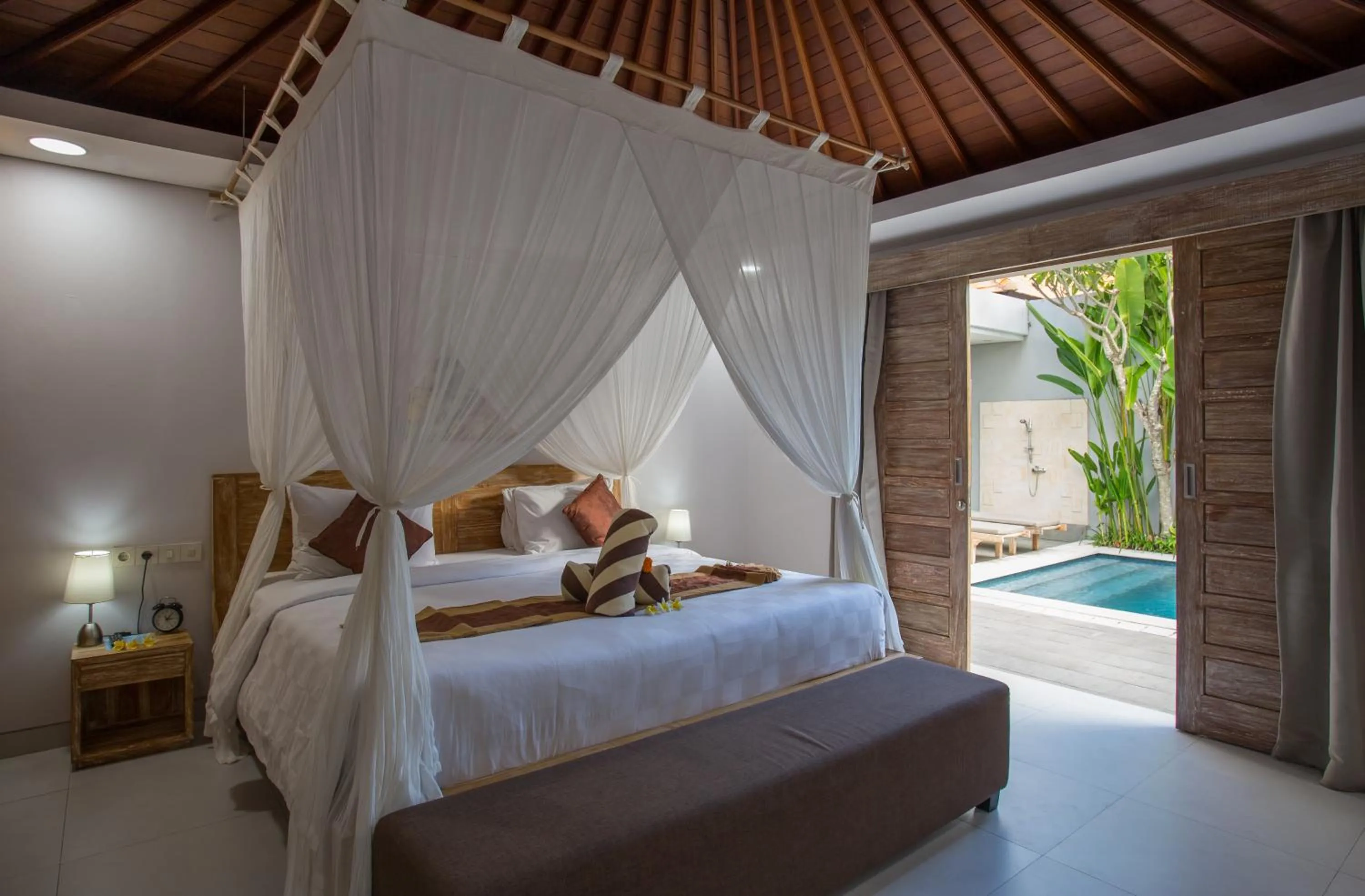 Bed in The Awandari Villas Seminyak - CHSE Certified