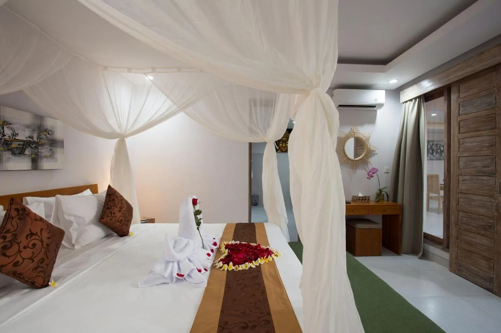 Bedroom, Bed in The Awandari Villas Seminyak - CHSE Certified