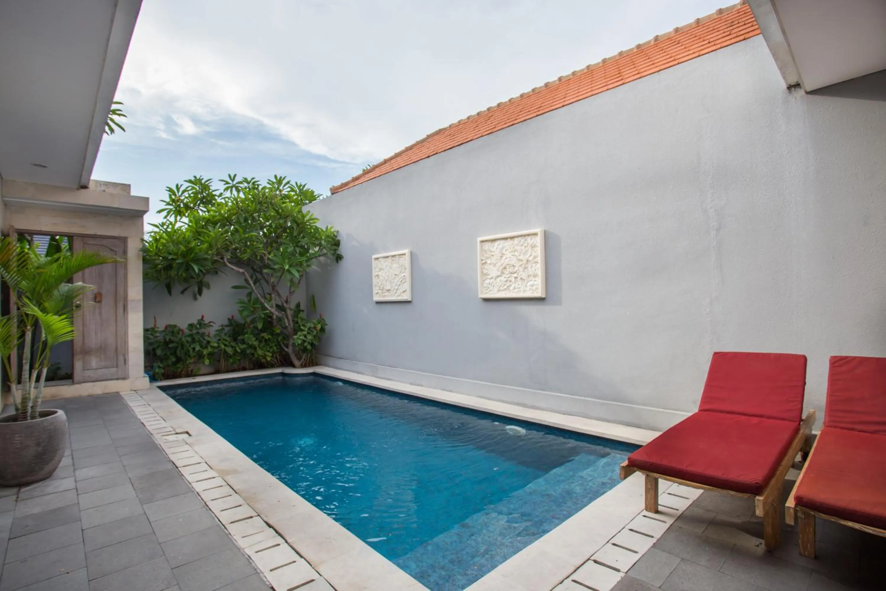 Swimming pool in The Awandari Villas Seminyak - CHSE Certified
