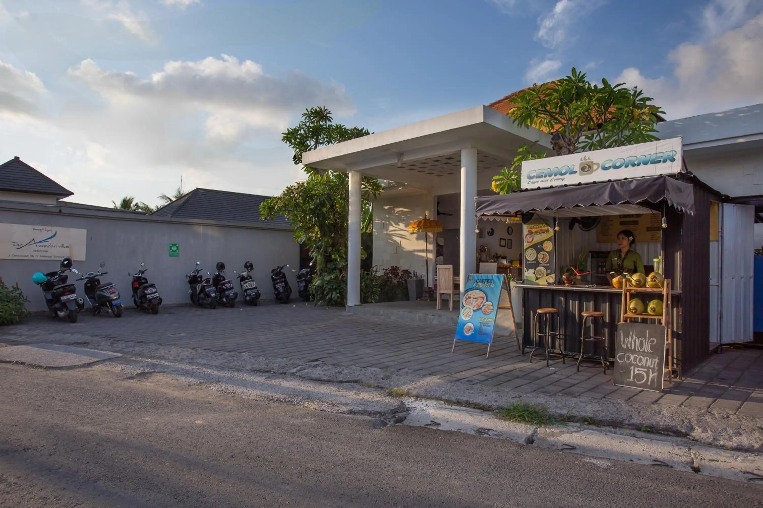 Parking in The Awandari Villas Seminyak - CHSE Certified