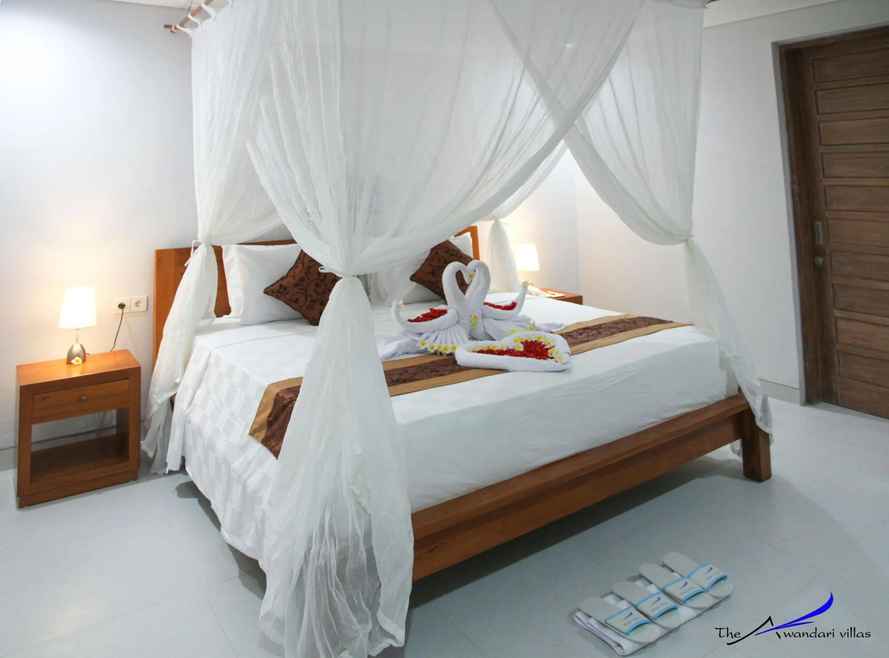 Bed in The Awandari Villas Seminyak - CHSE Certified