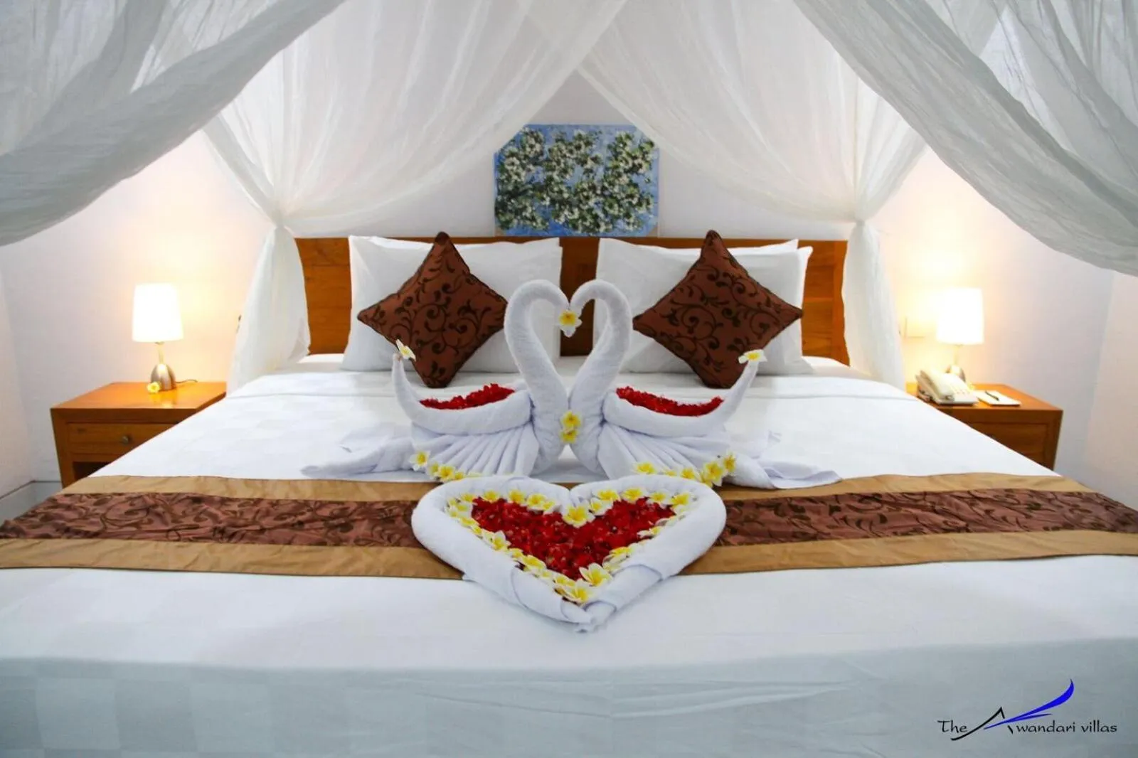 Bed in The Awandari Villas Seminyak - CHSE Certified