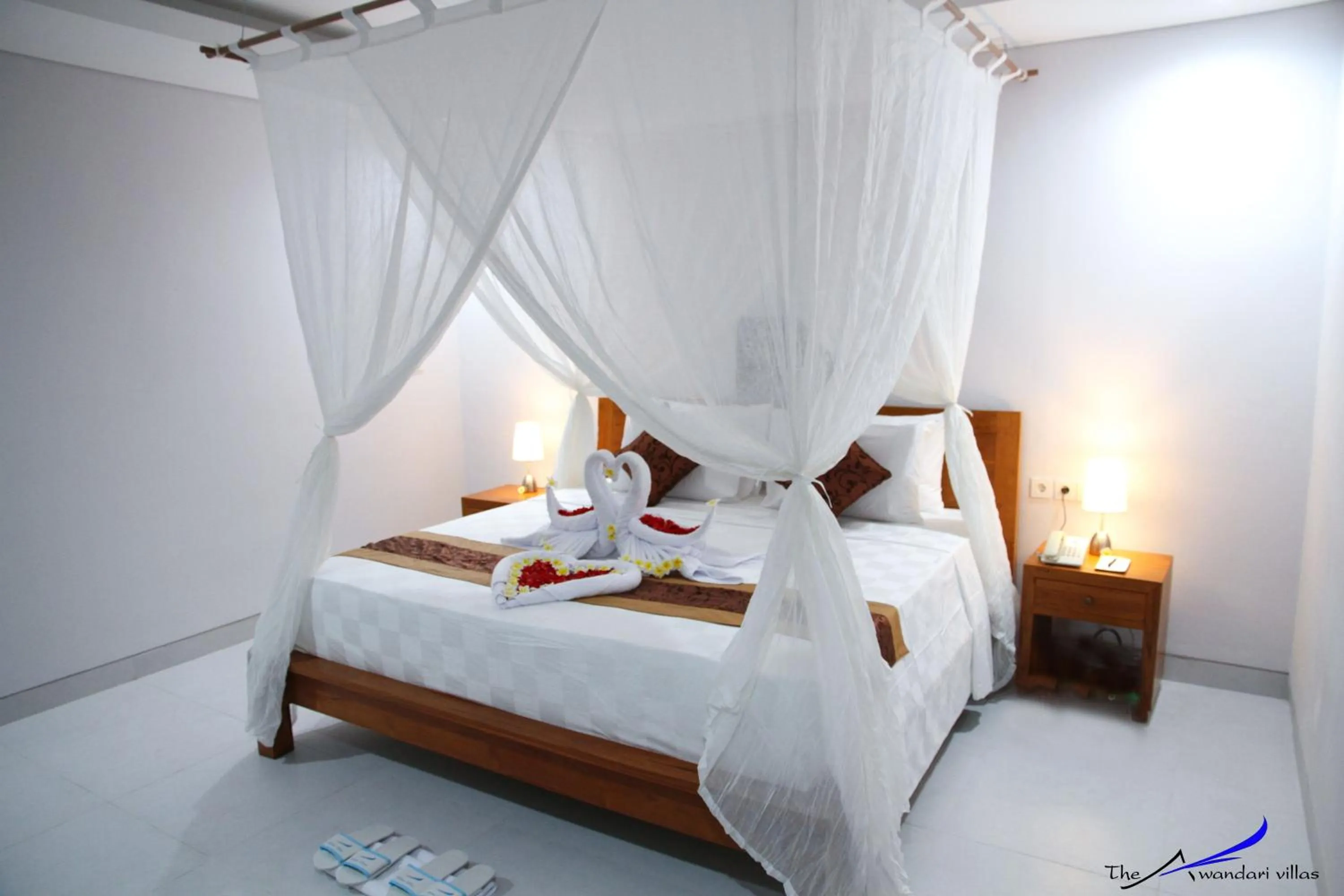 Bedroom, Bed in The Awandari Villas Seminyak - CHSE Certified