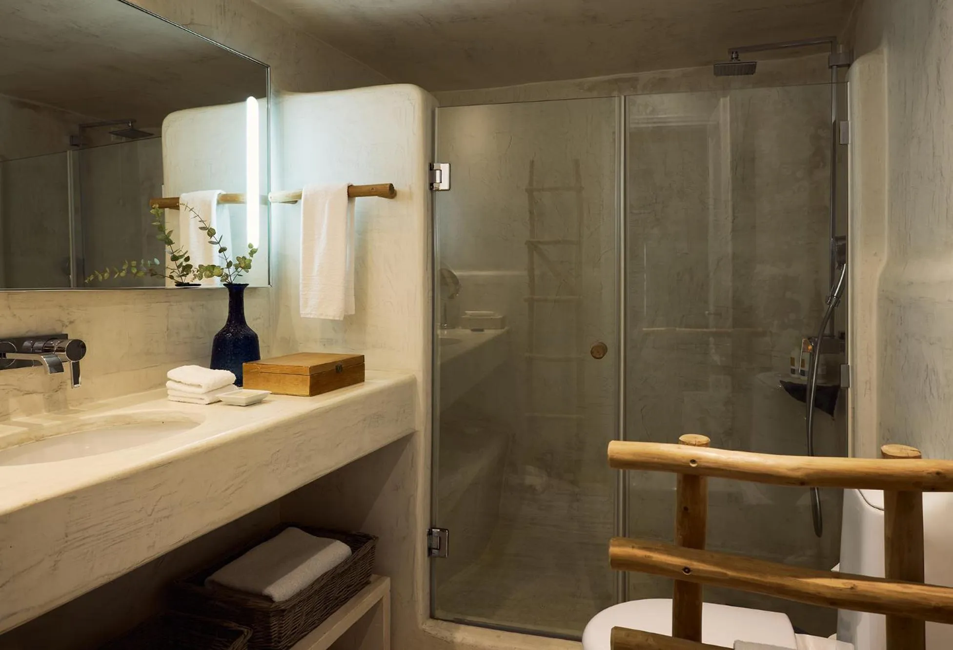 Bathroom in Iconic Santorini, a Boutique Cave Hotel by Sandglass