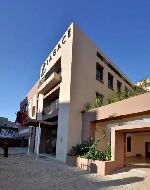 Facade/entrance in Lagace Hotel