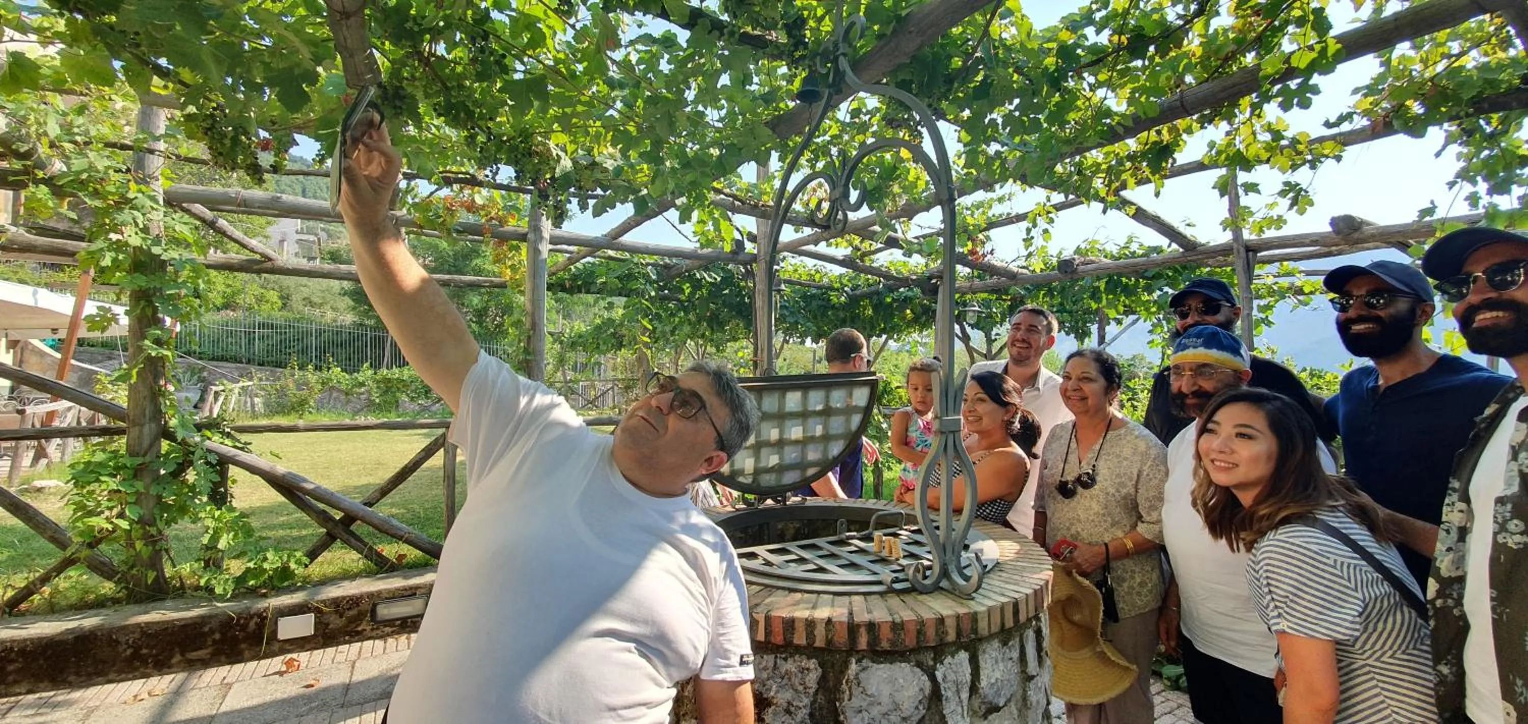 Garden view in B&B Reale