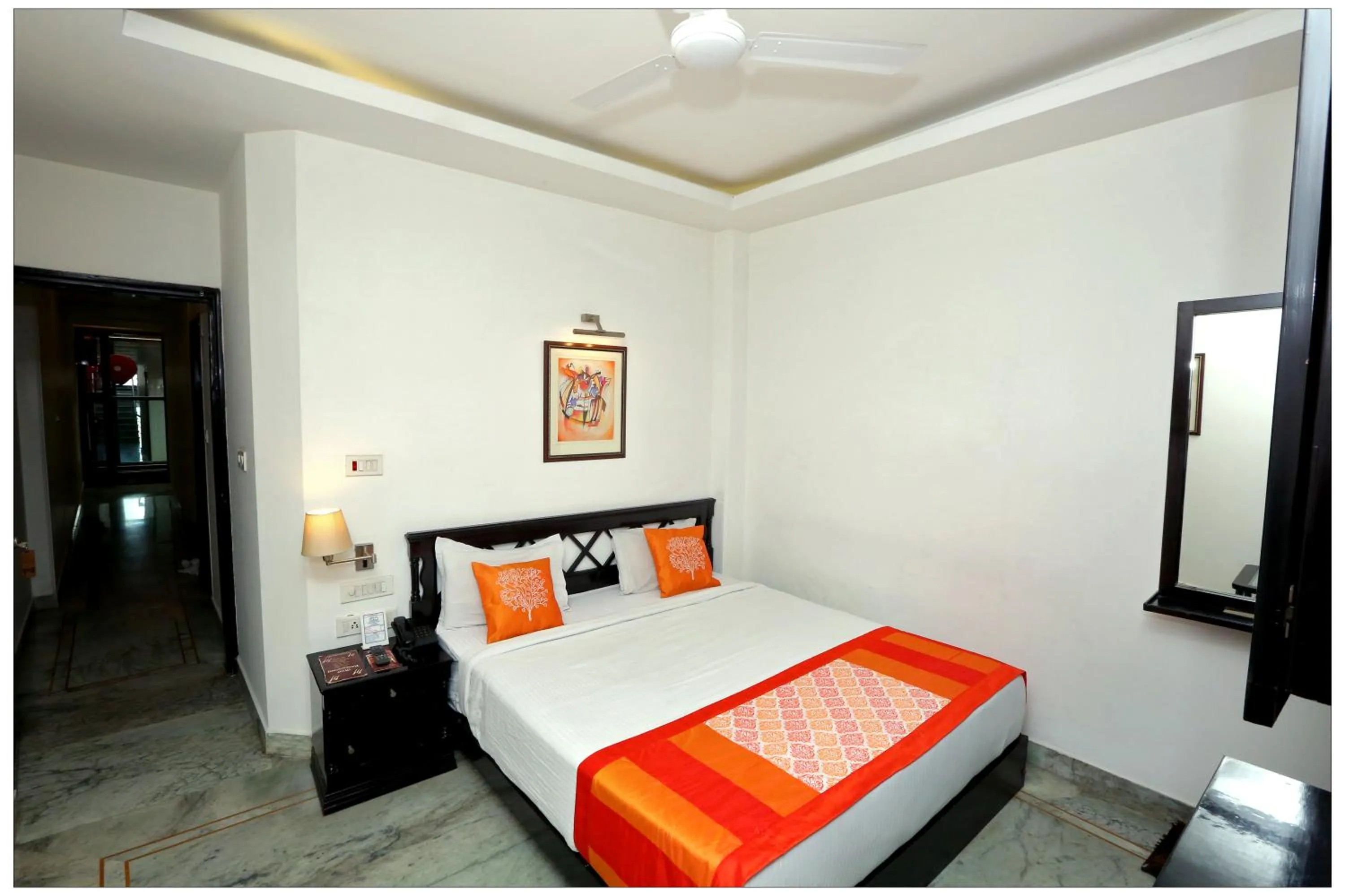 Photo of the whole room, Bed in Hotel The R Blues - Near IGI Airport New Delhi