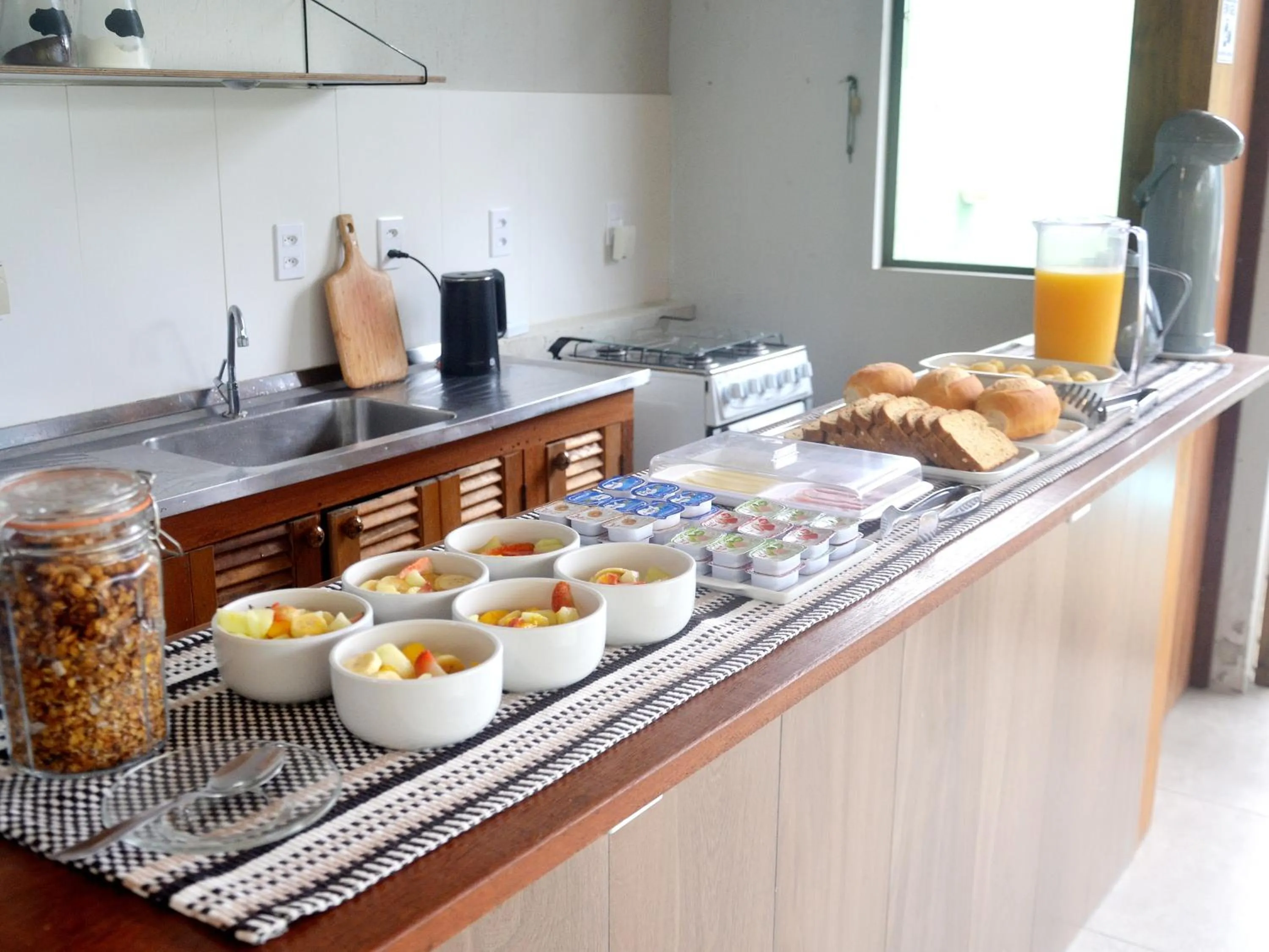 Continental breakfast in Pousada la Boheme Guarda do Embaú - SC