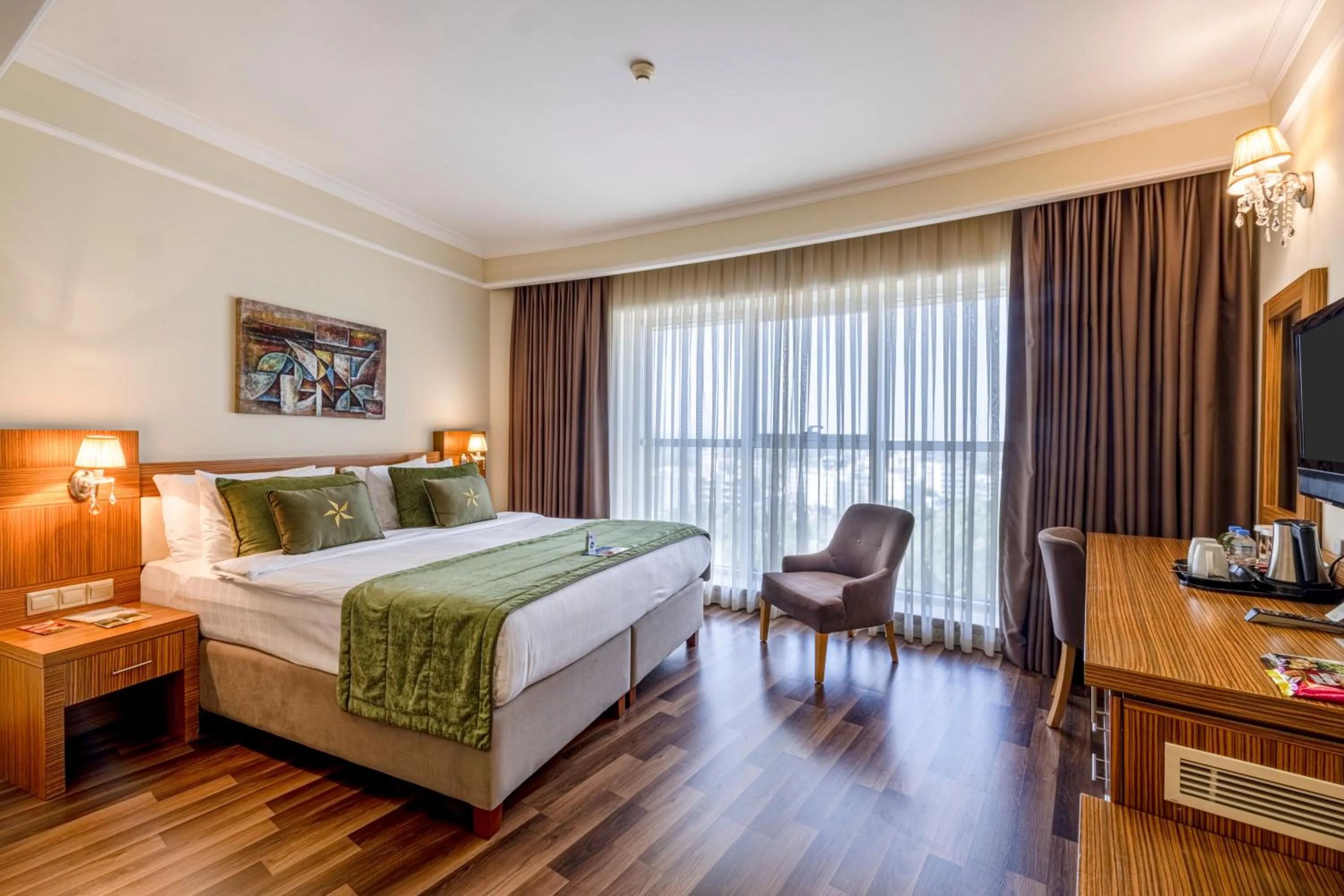 Bed in Grand Pasha Lefkosa Hotel & Casino