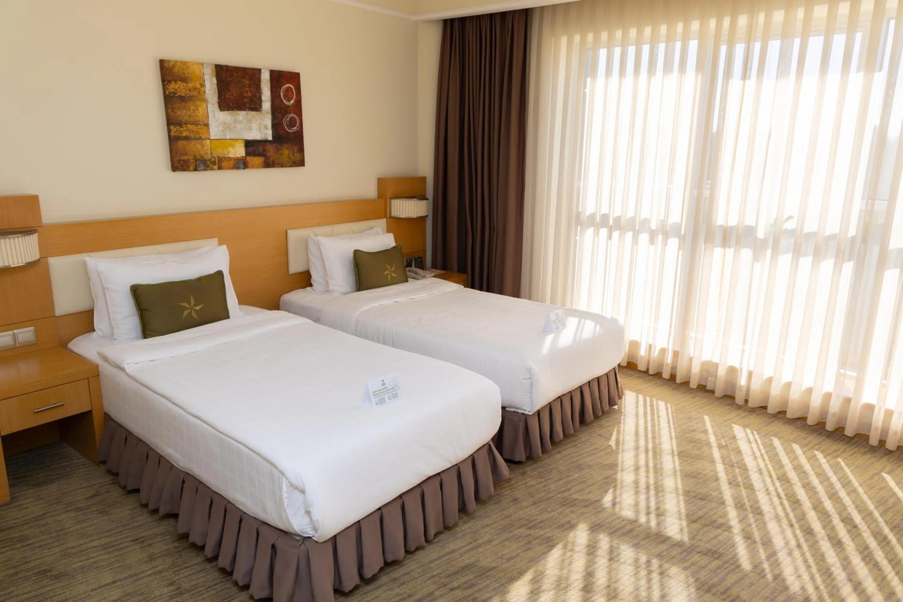 Bed in Grand Pasha Lefkosa Hotel & Casino