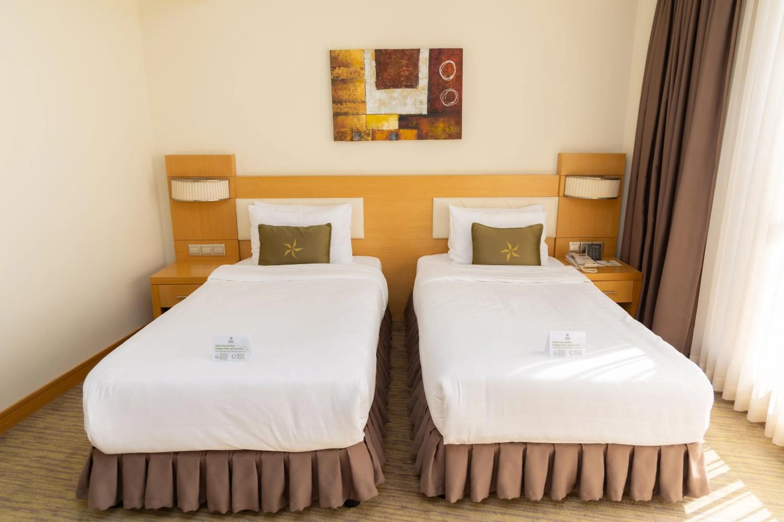 Bed in Grand Pasha Lefkosa Hotel & Casino