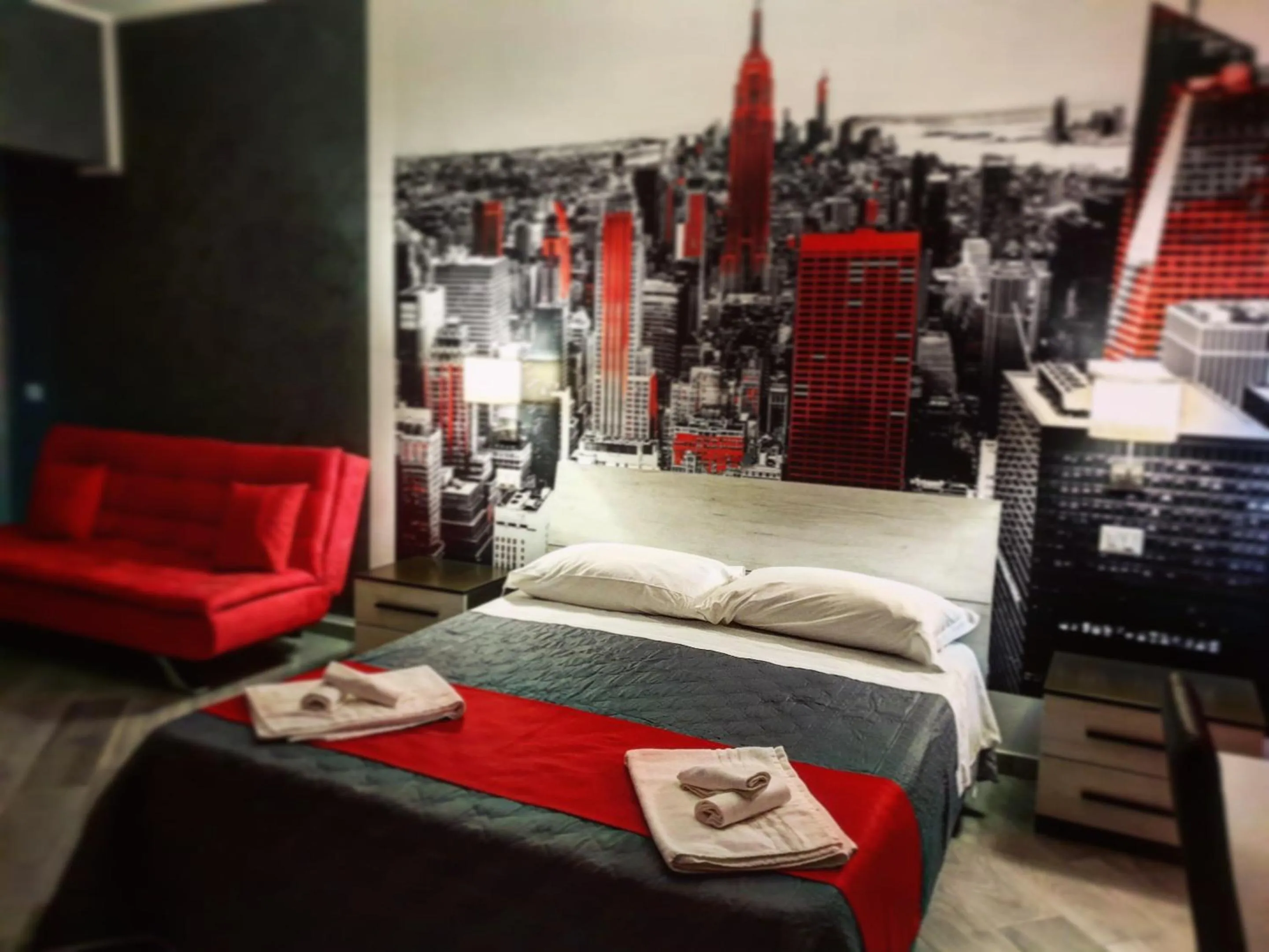 Bedroom, Bed in Central Campobasso