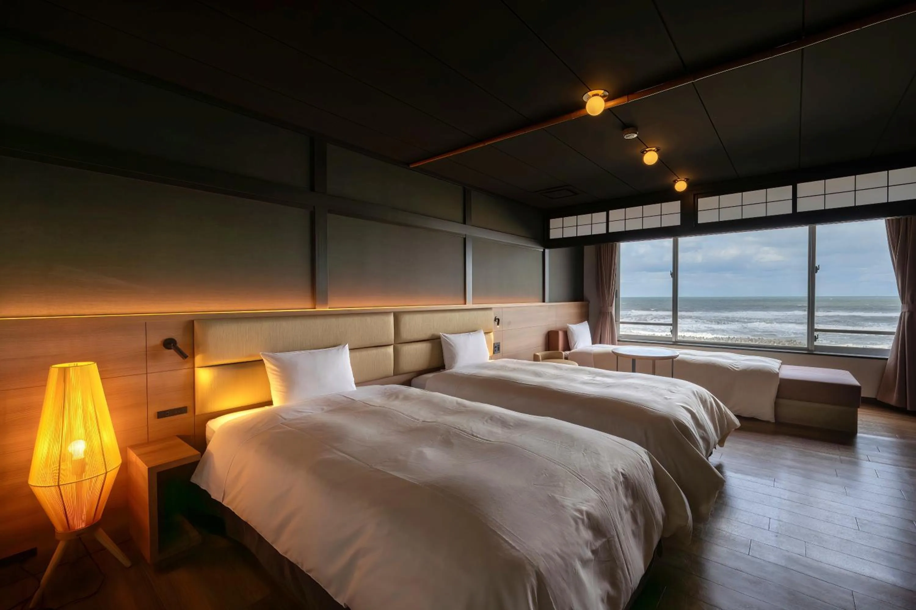 Bed in Ikkyu -Seaside Hotel-