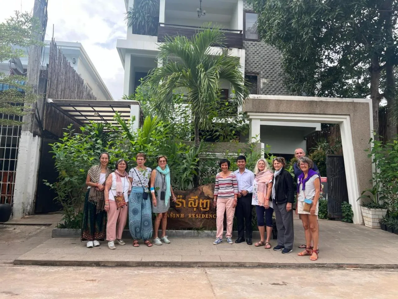 group of guests in Siemreap Vasinh Residence